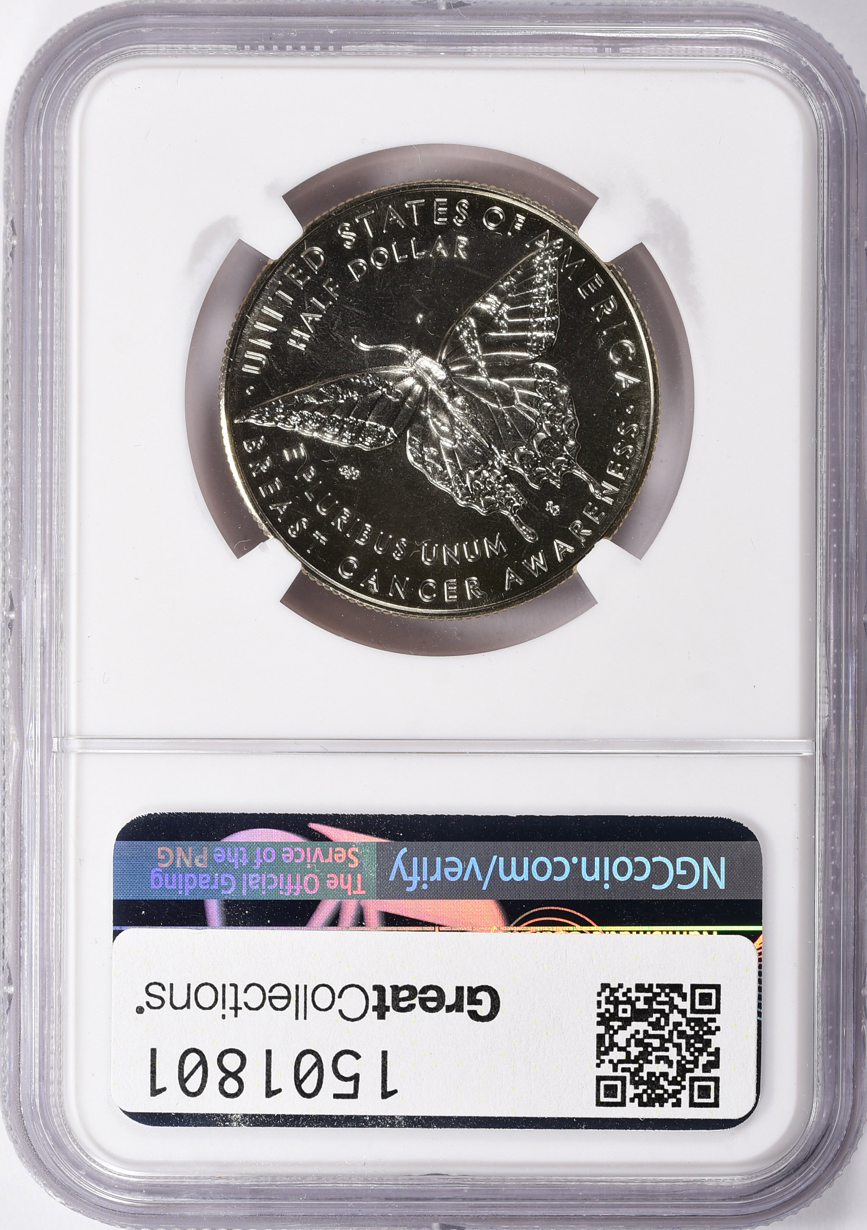 2018-D Breast Cancer Awareness Half Dollar NGC MS-69 (Item 1501801