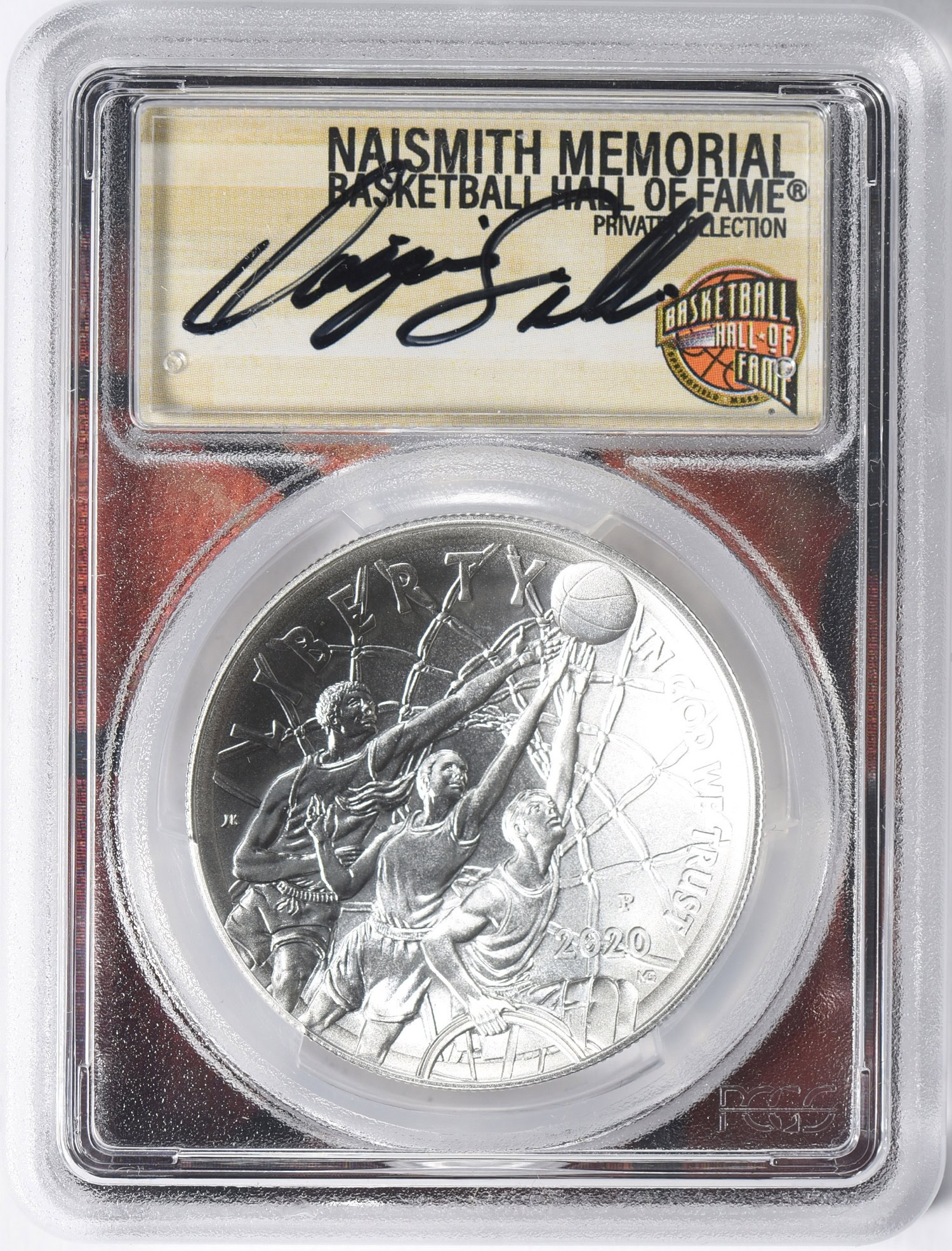 2020-P Basketball Hall of Fame Silver Dollar First Day of Issue