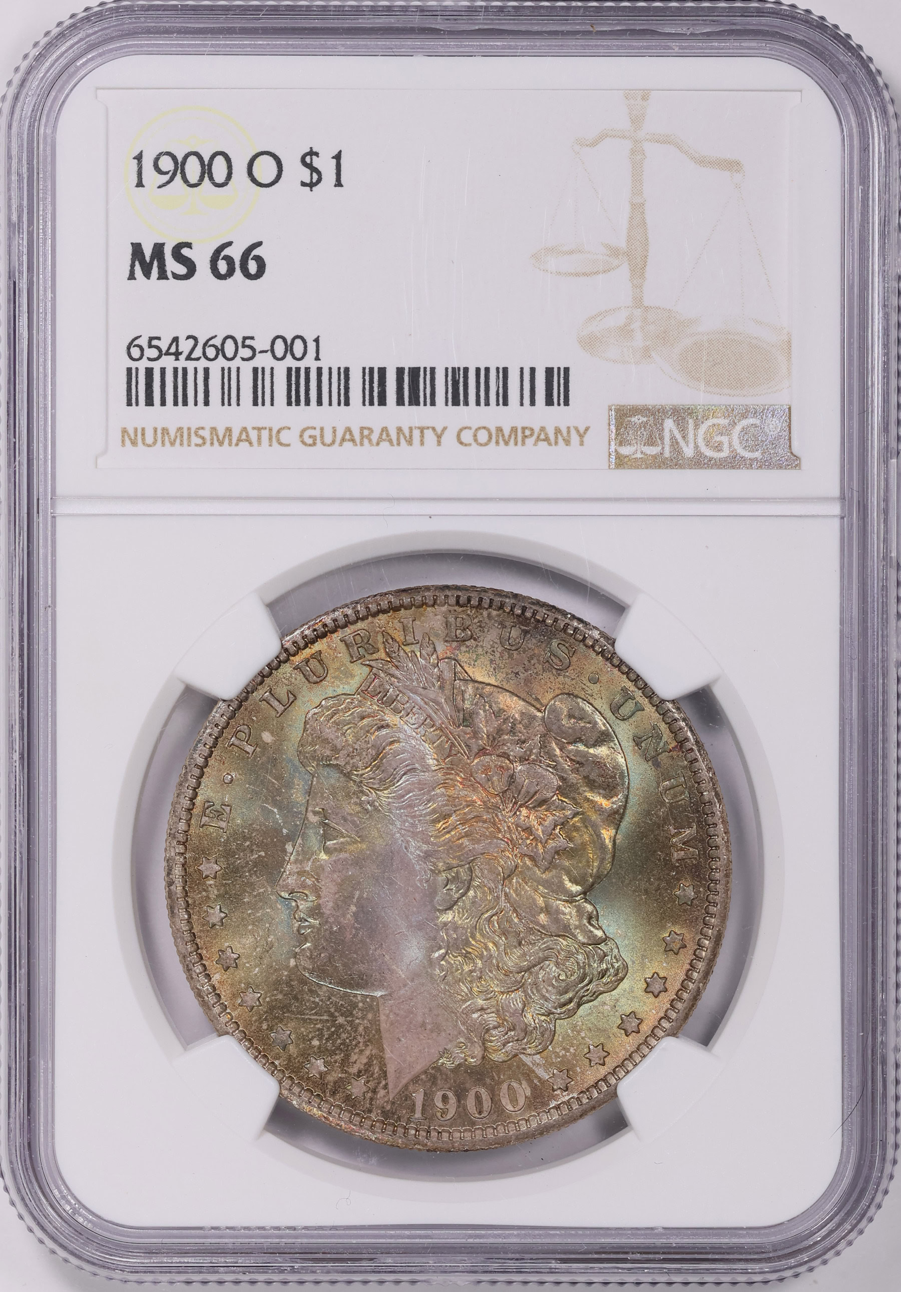 1900-O Morgan Silver Dollar NGC MS-66 (Toned) (Item 1523575