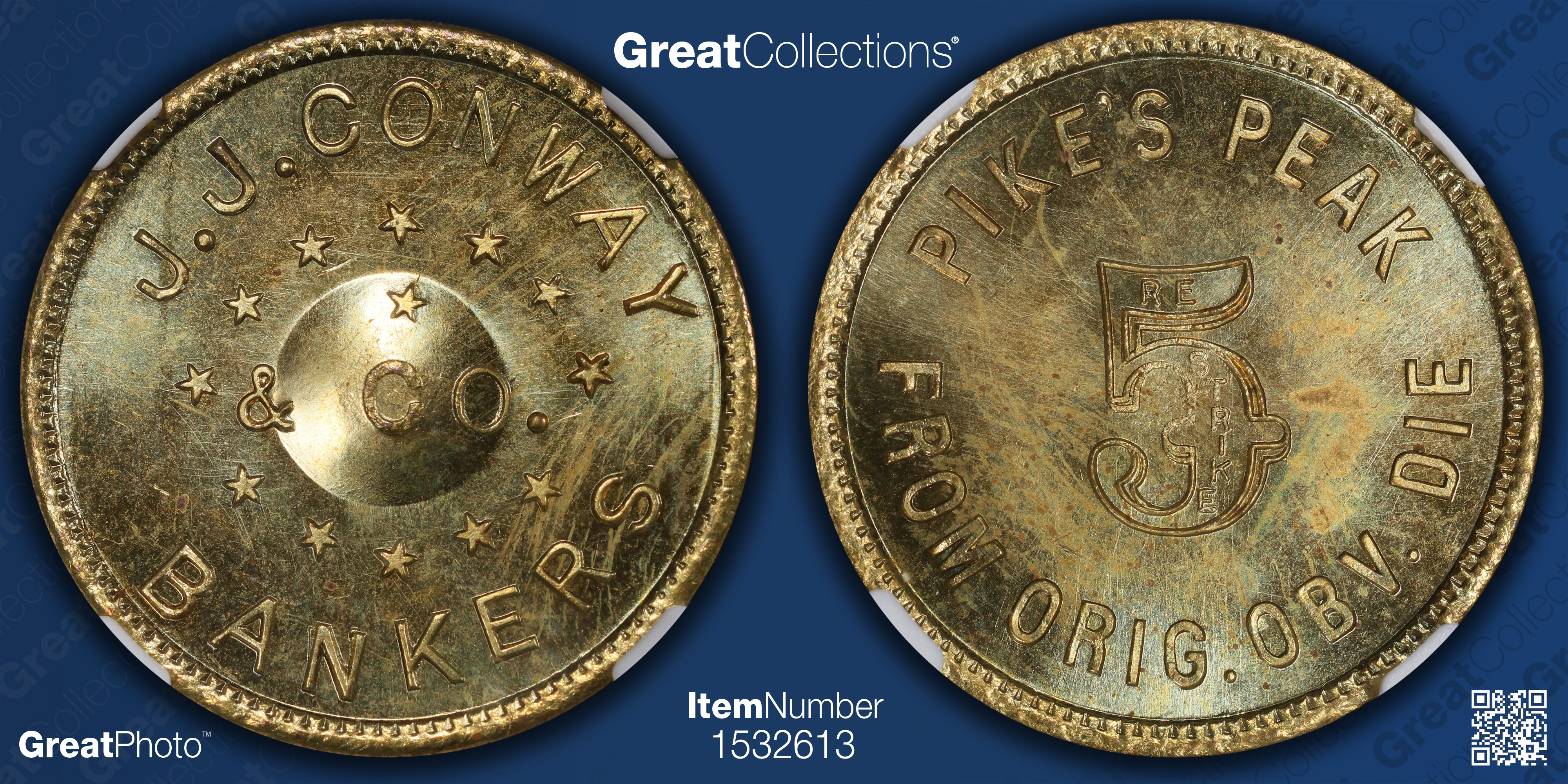 c.1960) Colorado $5 Gold J.J. Conway & Co. Goldine Bashlow