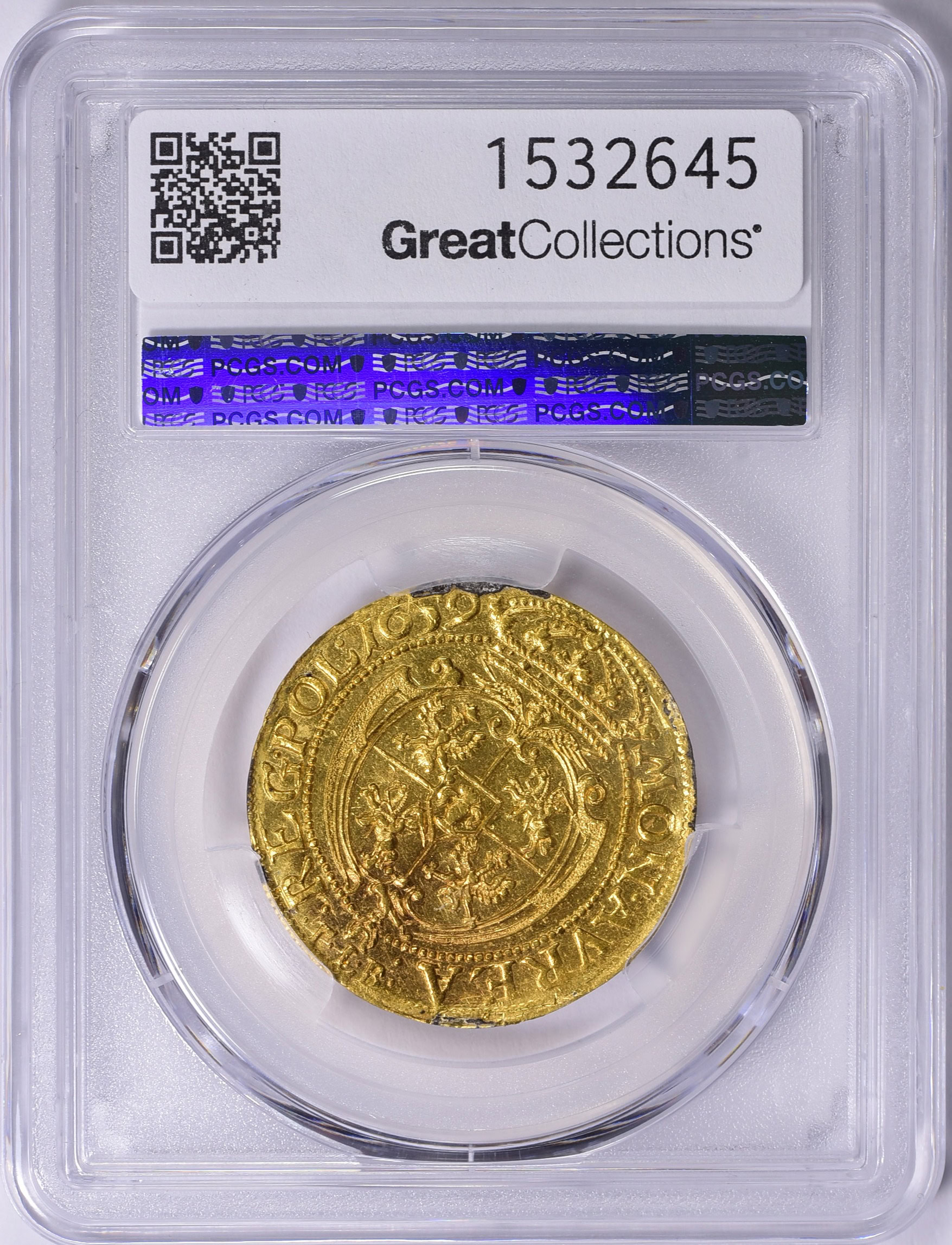 Poland 1659-TLB Gold 2 Ducat KM-111.1 PCGS Genuine Unc Details