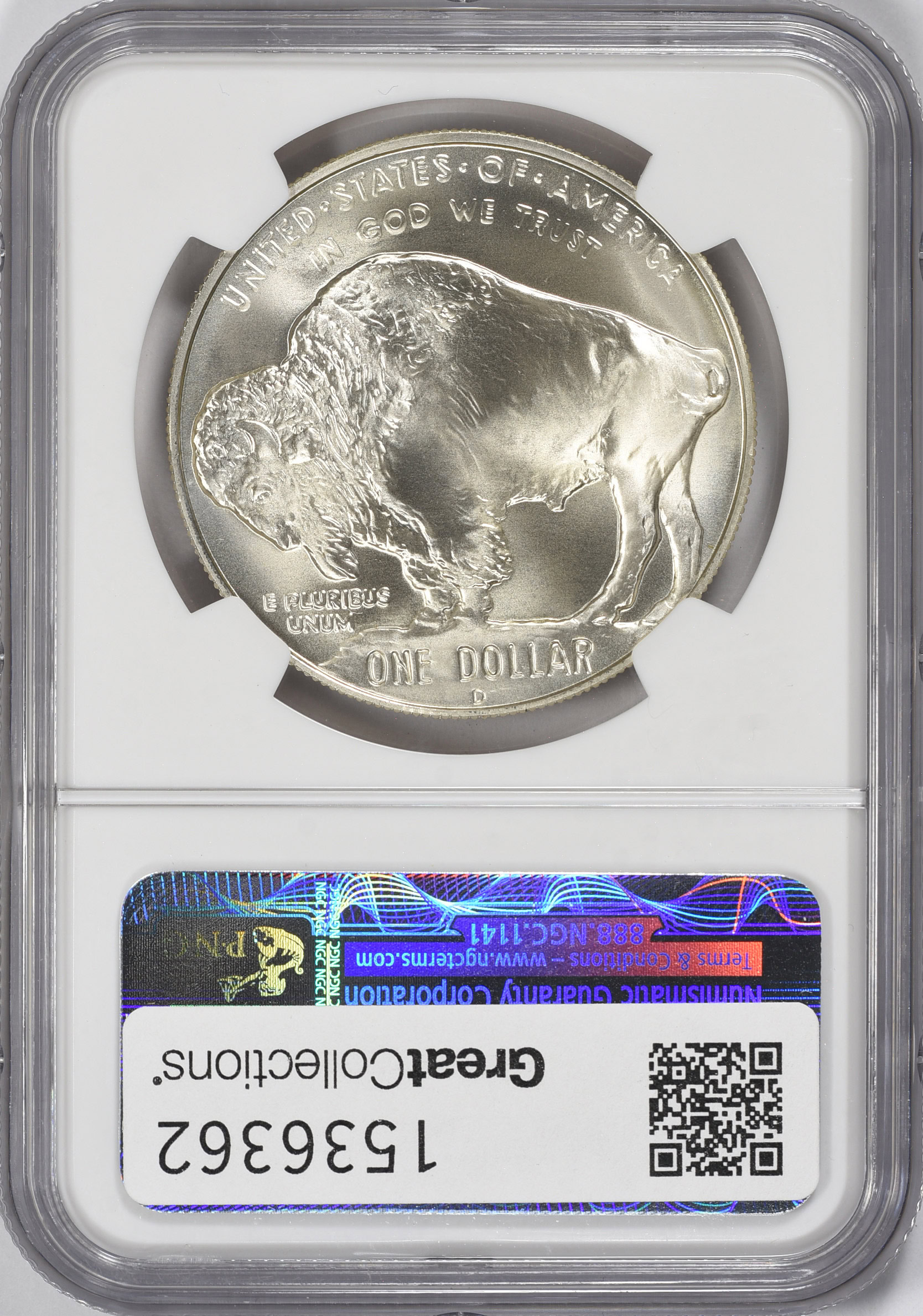 2001-D American Buffalo Silver Dollar NGC MS-69 (Item 1536362