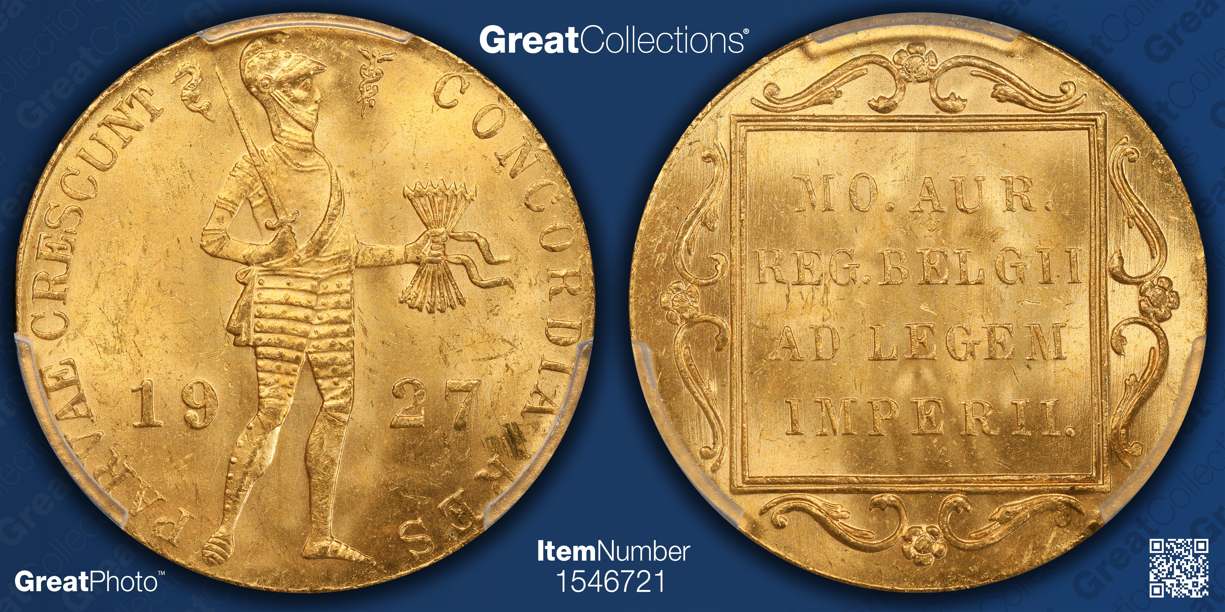 Netherlands 1927 Gold Ducat KM-83.1a PCGS MS-63 (AGW = 0.1104 oz