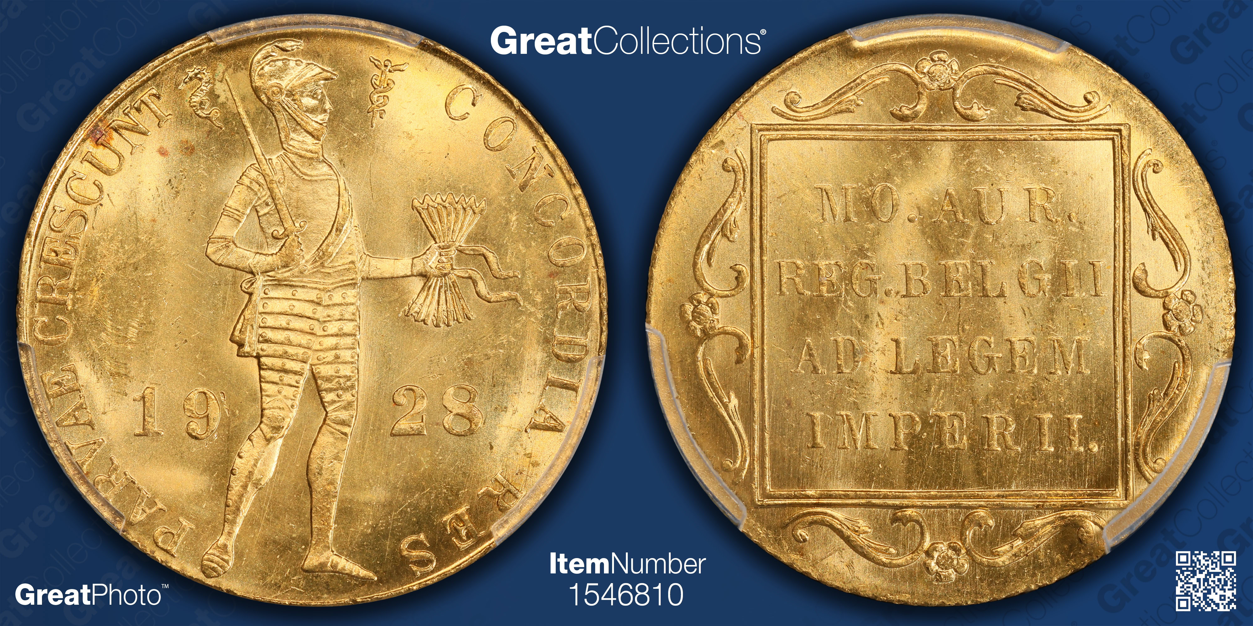 Netherlands 1928 Gold Ducat KM-83.1a PCGS MS-63 (AGW = 0.1104 oz