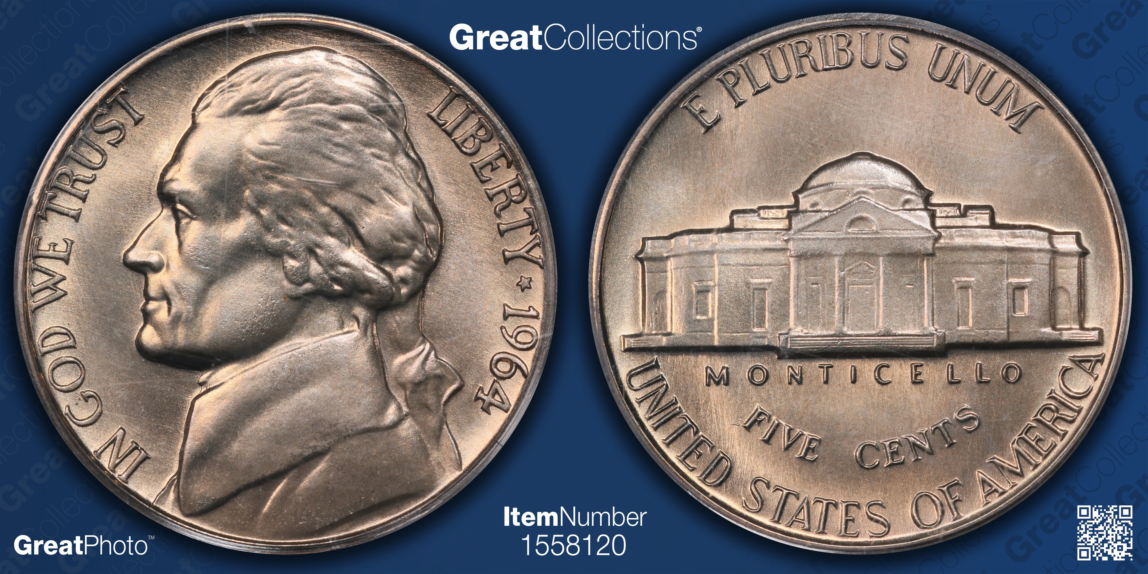 1964 Jefferson Nickel SMS PCGS MS-68 FS (Item 1558120