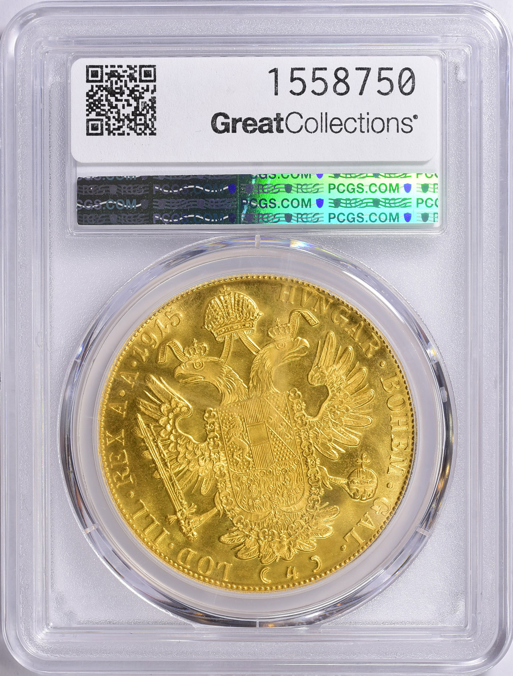 Austria 1915 Gold 4 Ducat Restrike KM-2276 PCGS MS-65 (AGW