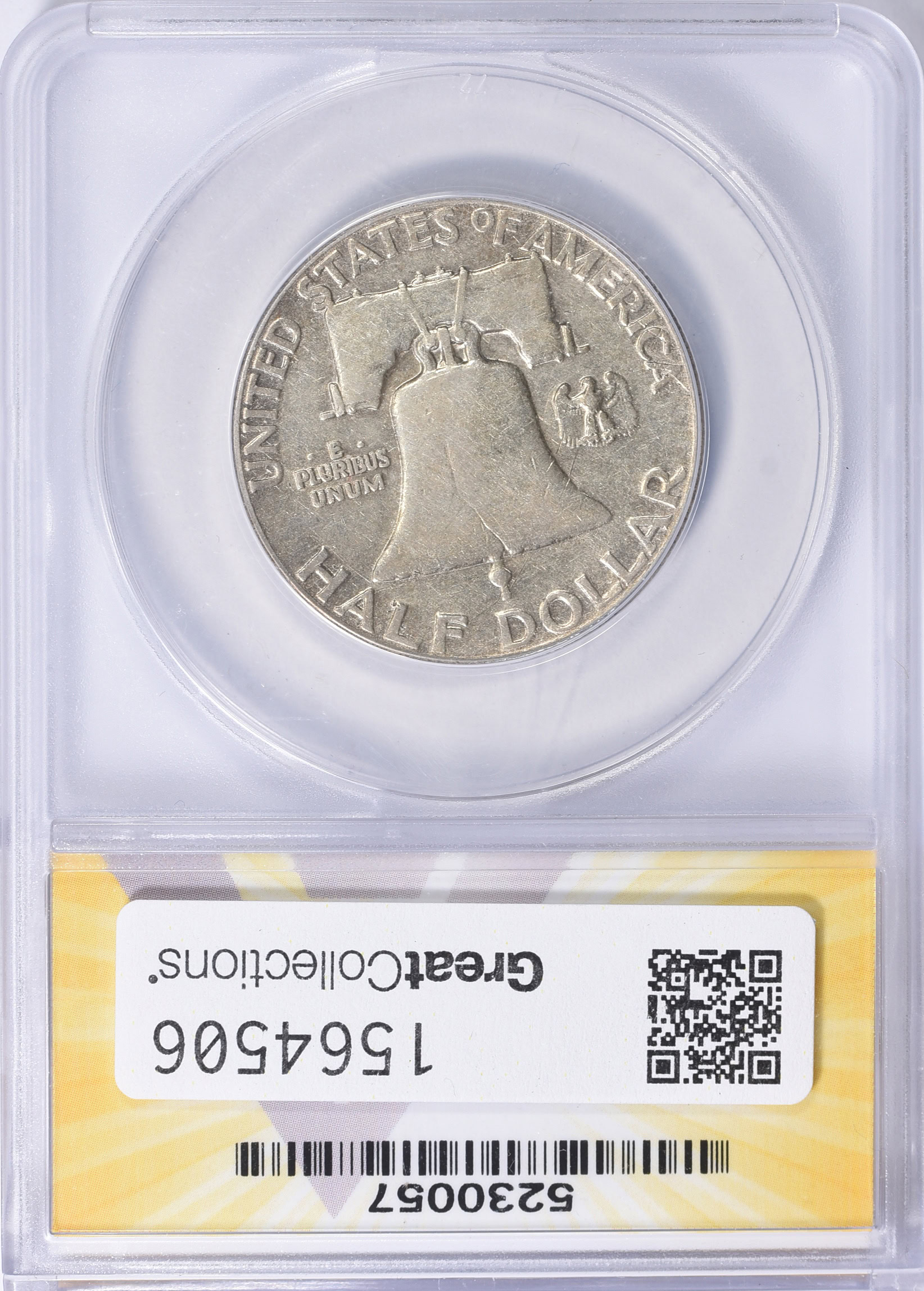 中間民国　10年造　サンプル品　sample　エラー硬貨　　希少品 Mint Error 1962-D Franklin Half Dollar Obverse Lamination NGC MS