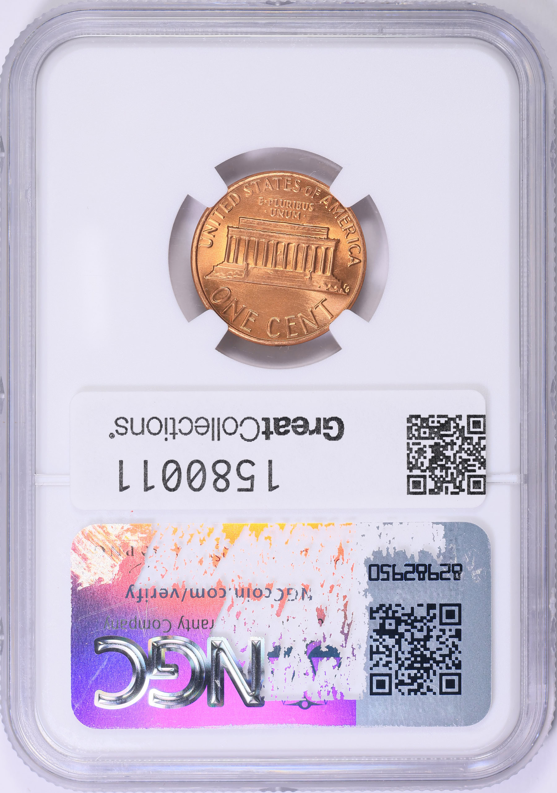 1982 Lincoln Cent Zinc. Large Date NGC MS-69 RD (Item 1580011 ...