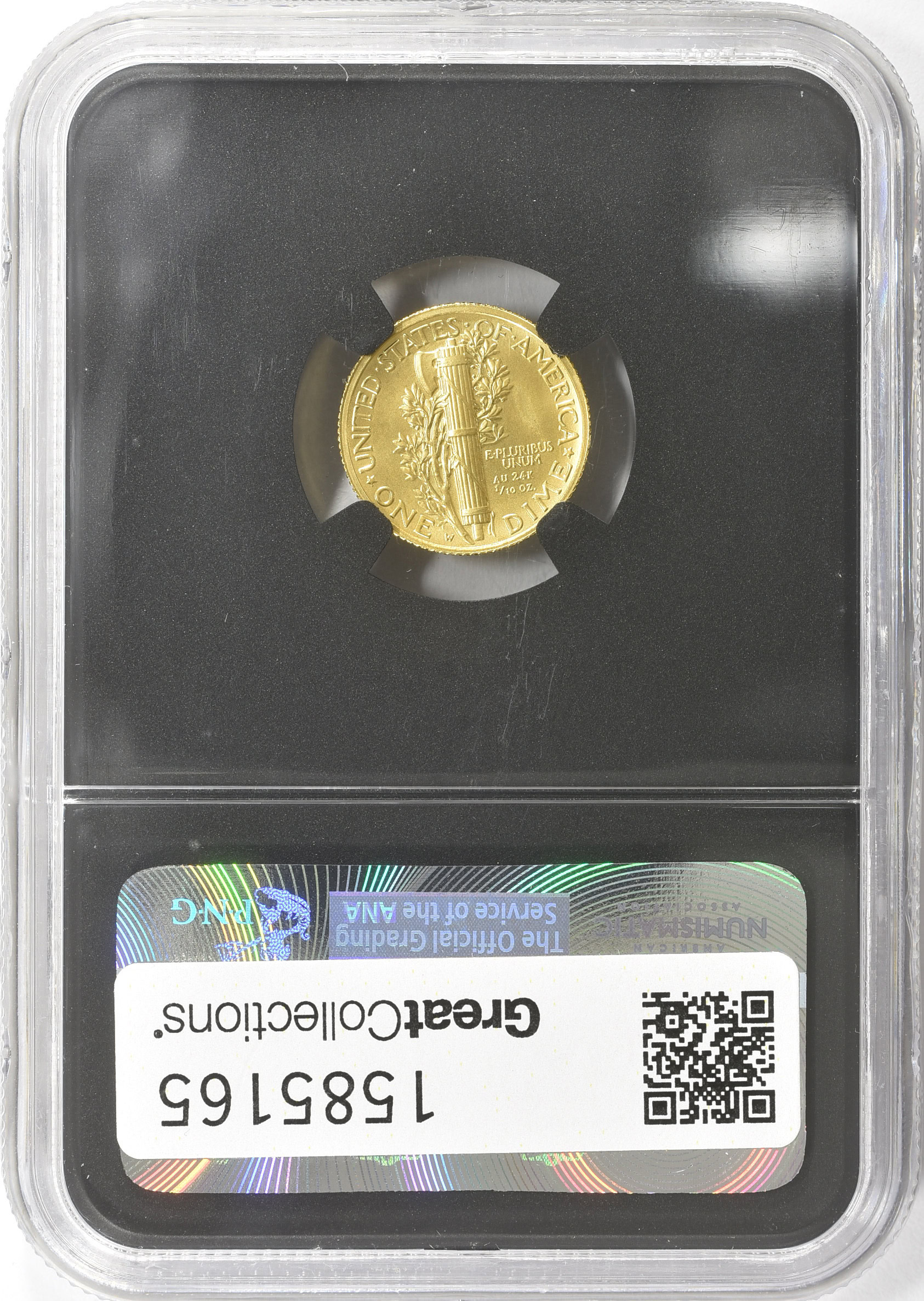 2016-W Gold Mercury Dime 100th Anniversary. First Releases NGC SP