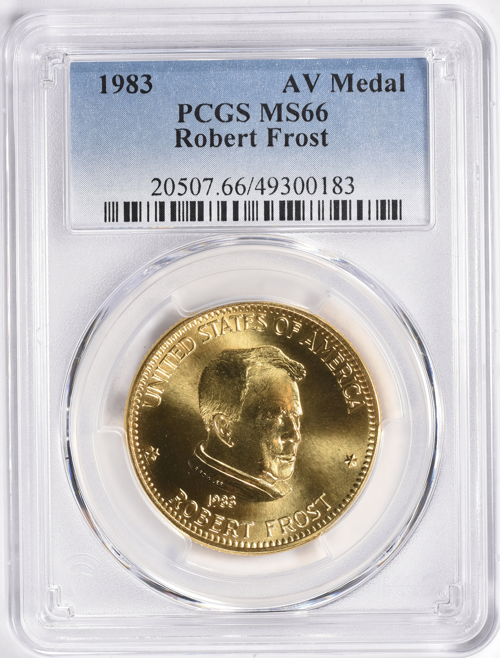 1983 Gold 1oz. American Arts Commemorative Series Robert Frost