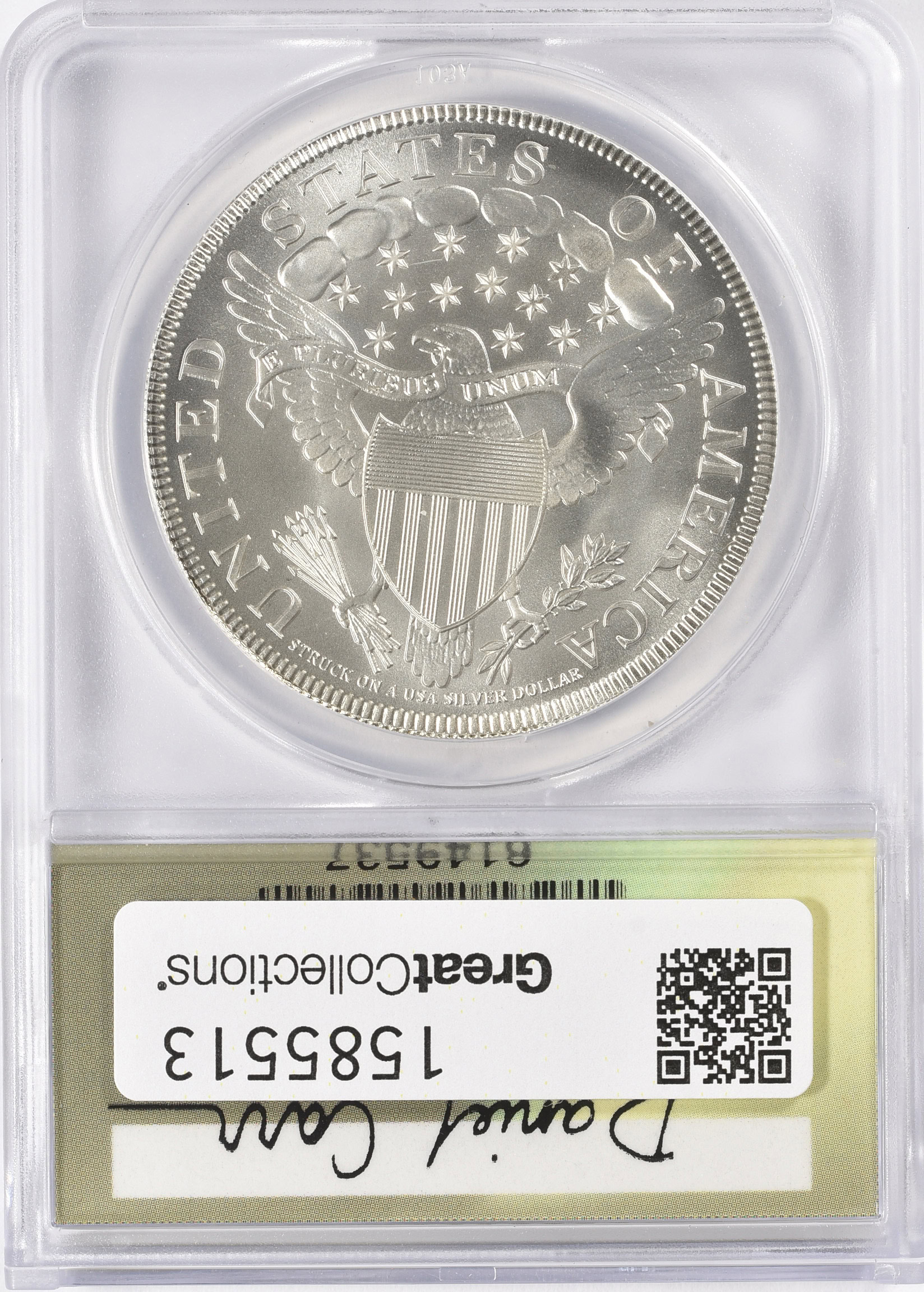 с*α様 銀メダルセット 1805 Draped Bust Dollar Daniel Carr Token Overstruck on US 90