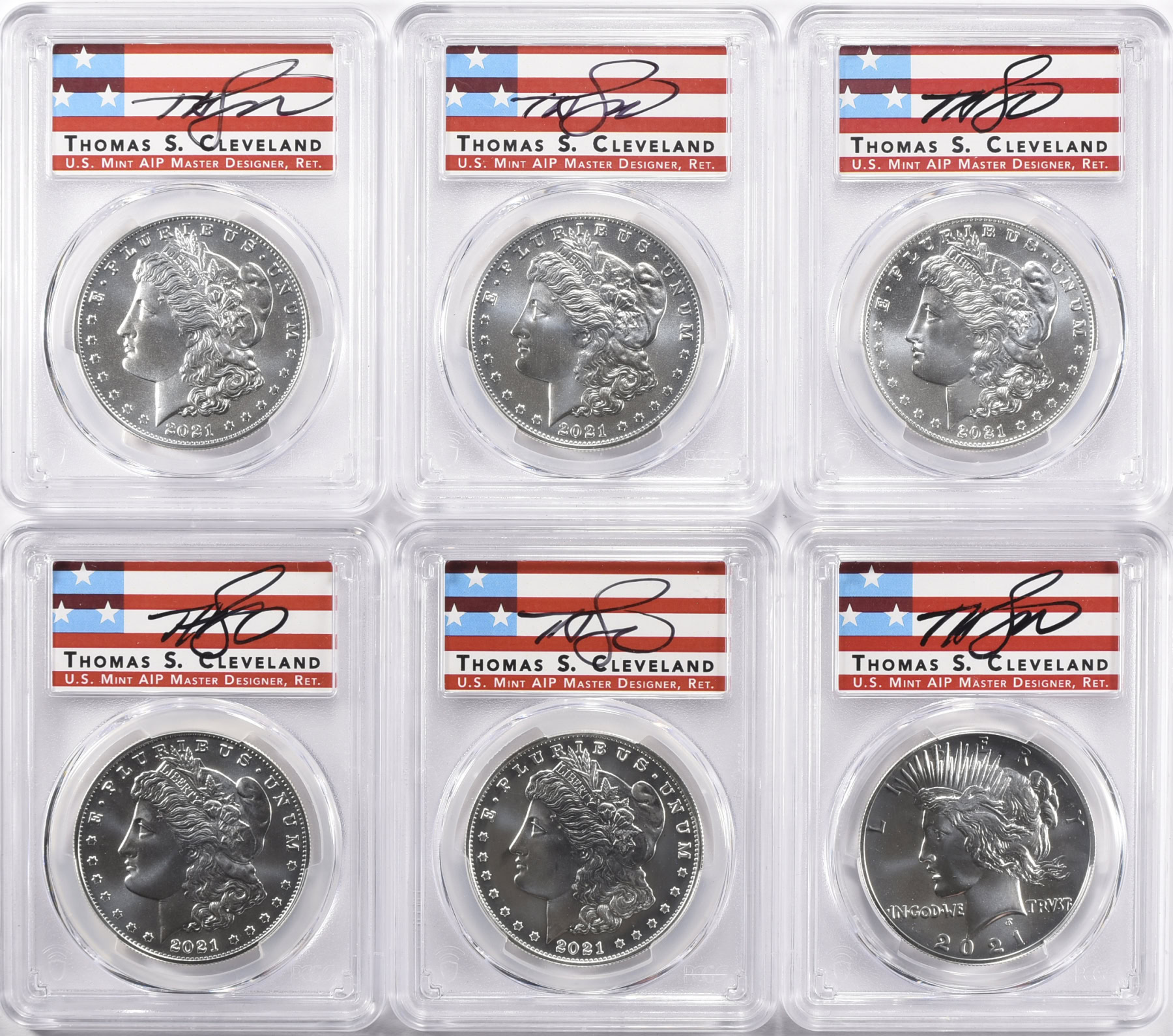 【CLEL】25SSまとめ売り +おまけ10000円相当 2021 Morgan and Peace Silver Dollar Set 100th Anniversary Advanced