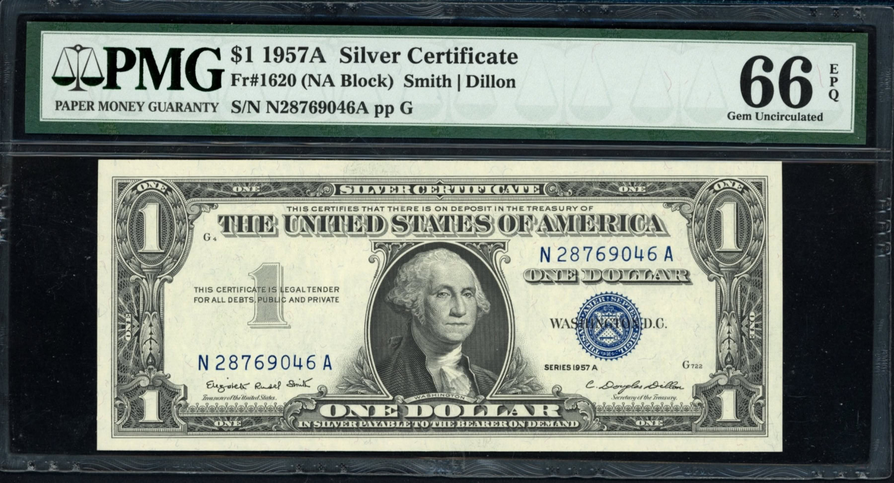 Fr. 1620 (NA Block) 1957A $1 Silver Certificate Notes Sequential Serial ...