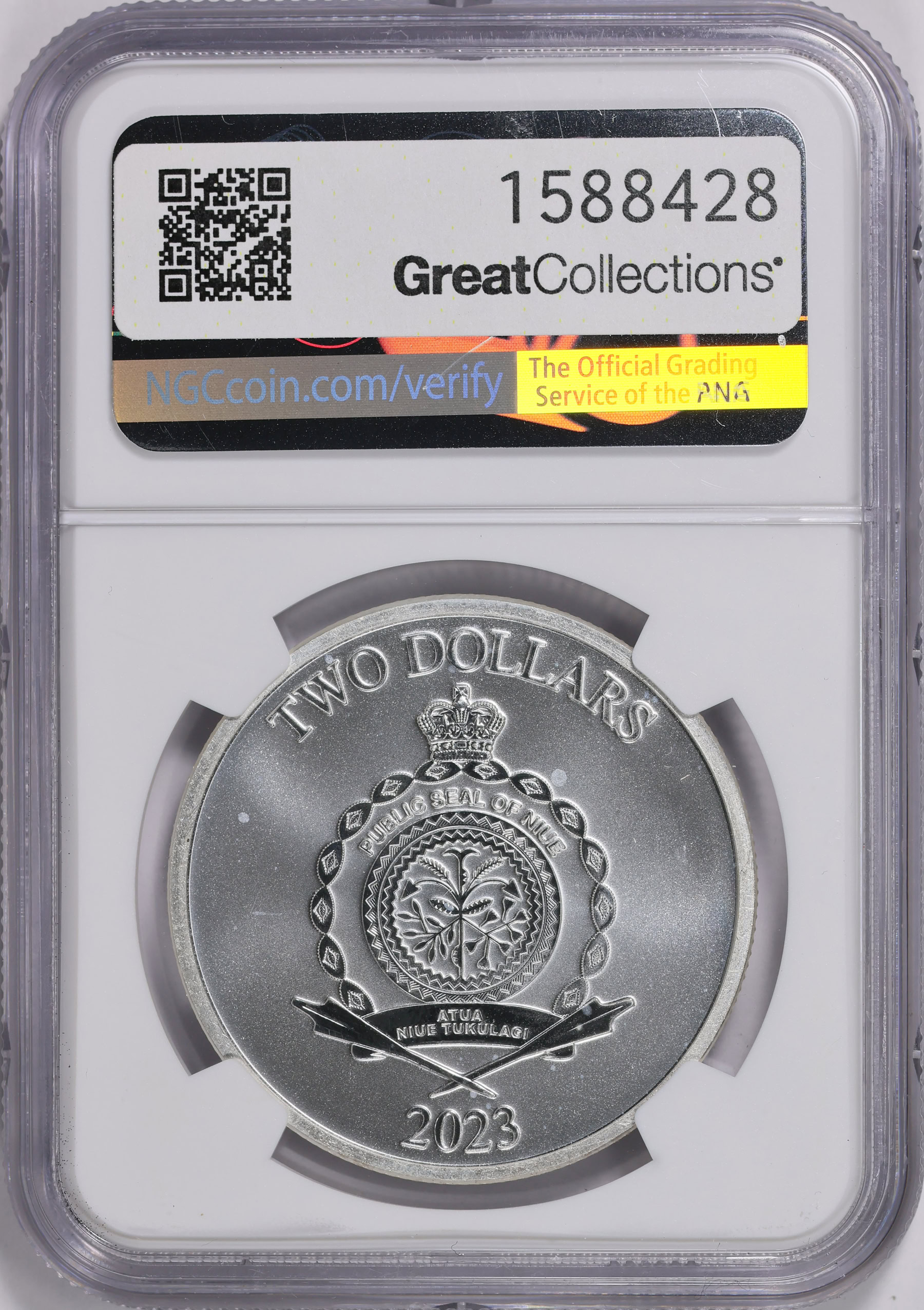 Niue 2023 Silver $2 Truth Coin Series Roaring Lion NGC MS-70 | NGC