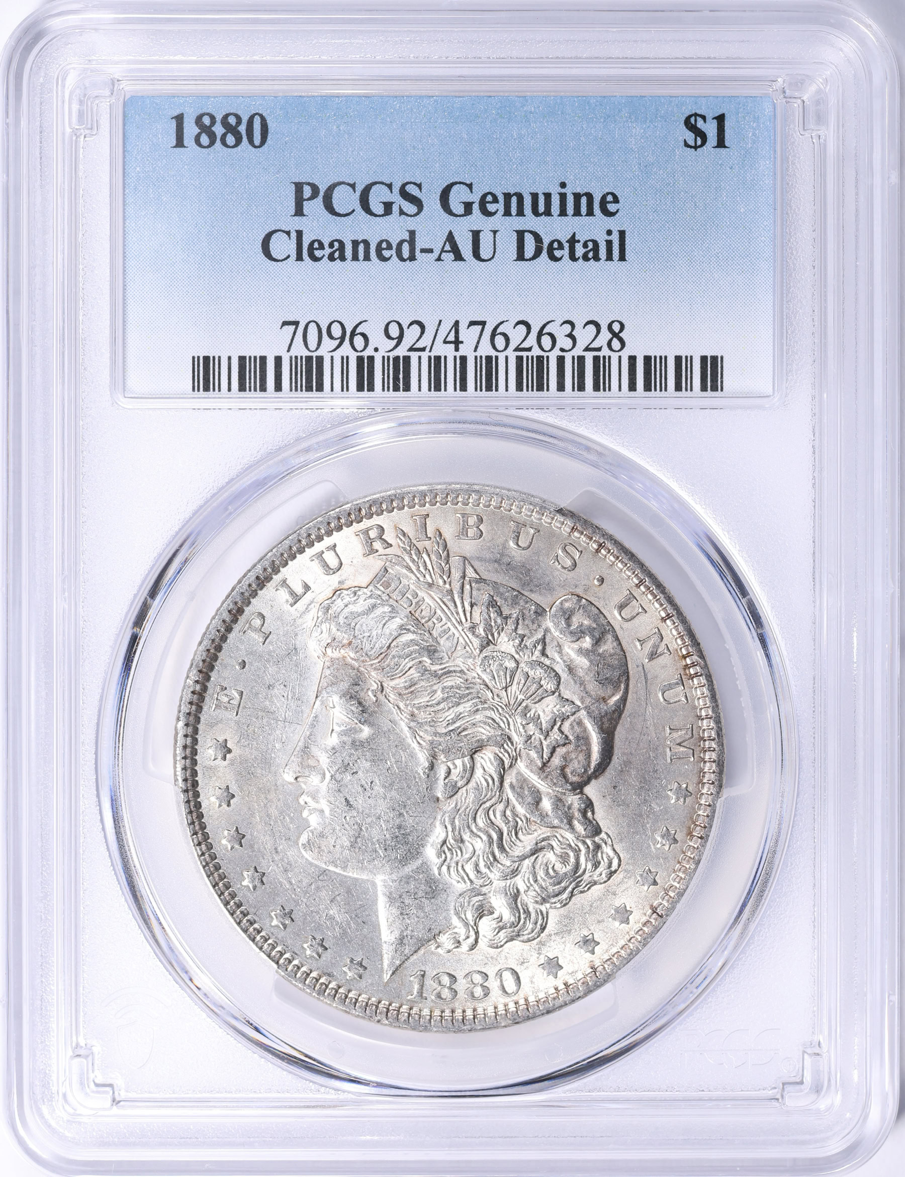 1880 Morgan Silver Dollar PCGS Genuine AU Details (Item 1593663