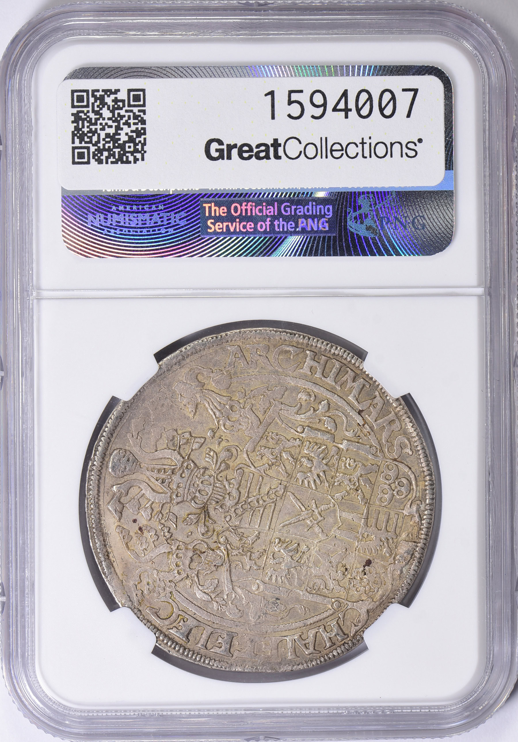 Germany - Saxony-Albertine 1561-HB Silver Thaler NGC MS-61 (Item