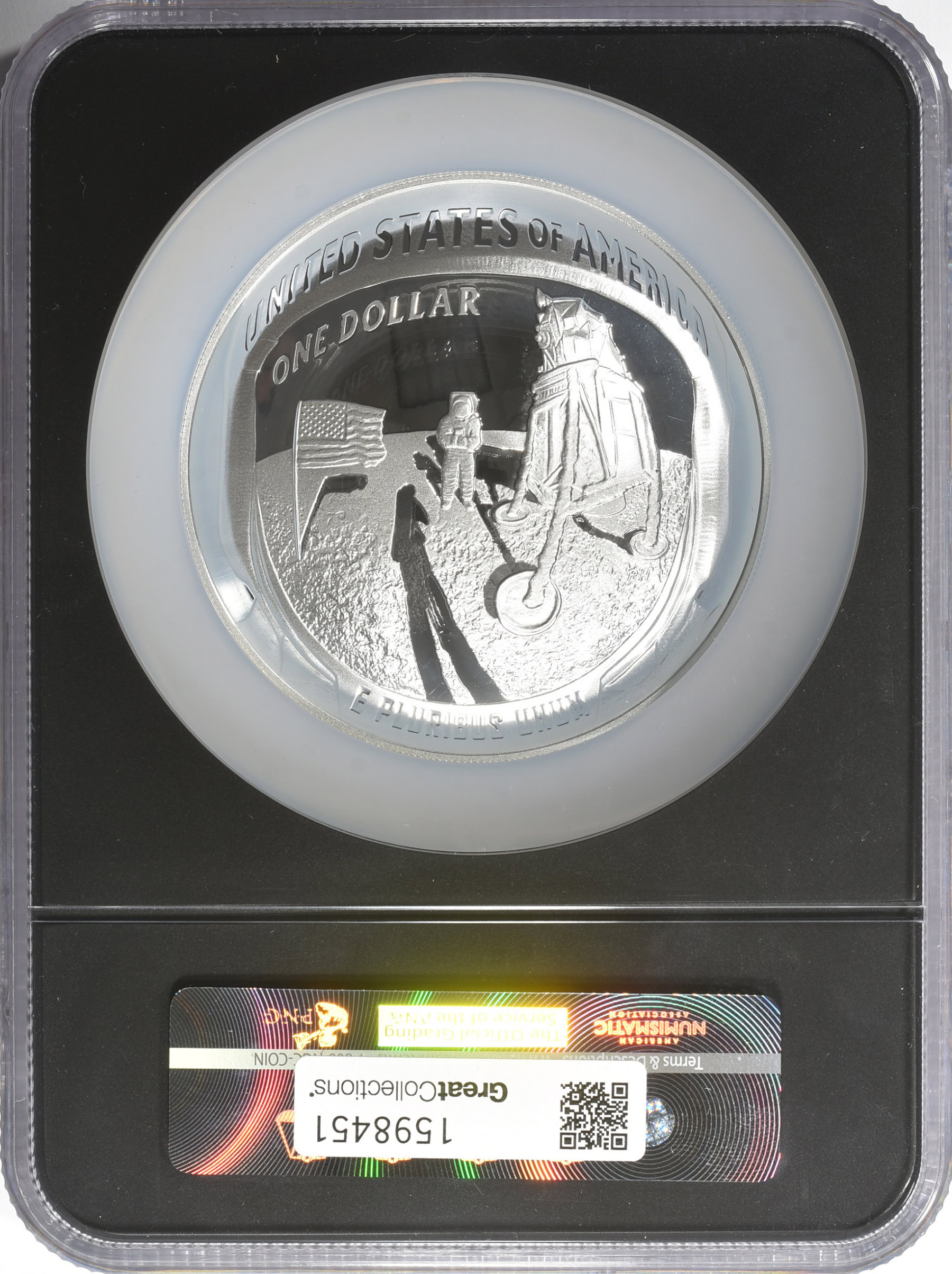 2019-P $1 Apollo 11 50th Anniversary Silver 5 Oz. First Day of Issue ...