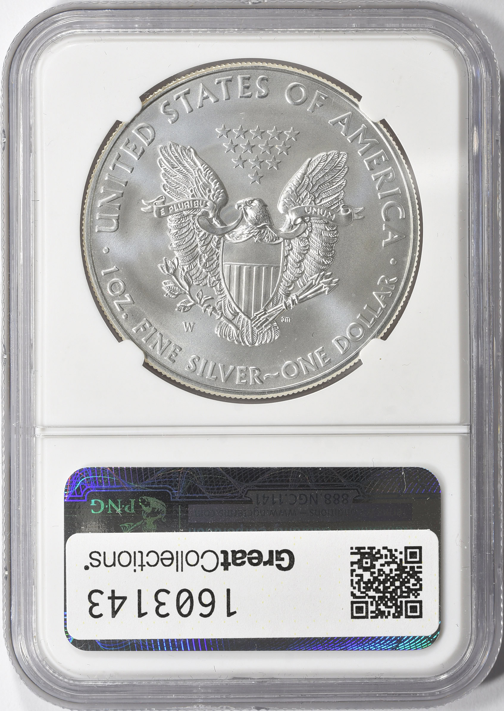 2011-W $1 Silver Eagle Burnished 25th Anniversary NGC MS-69 (Item
