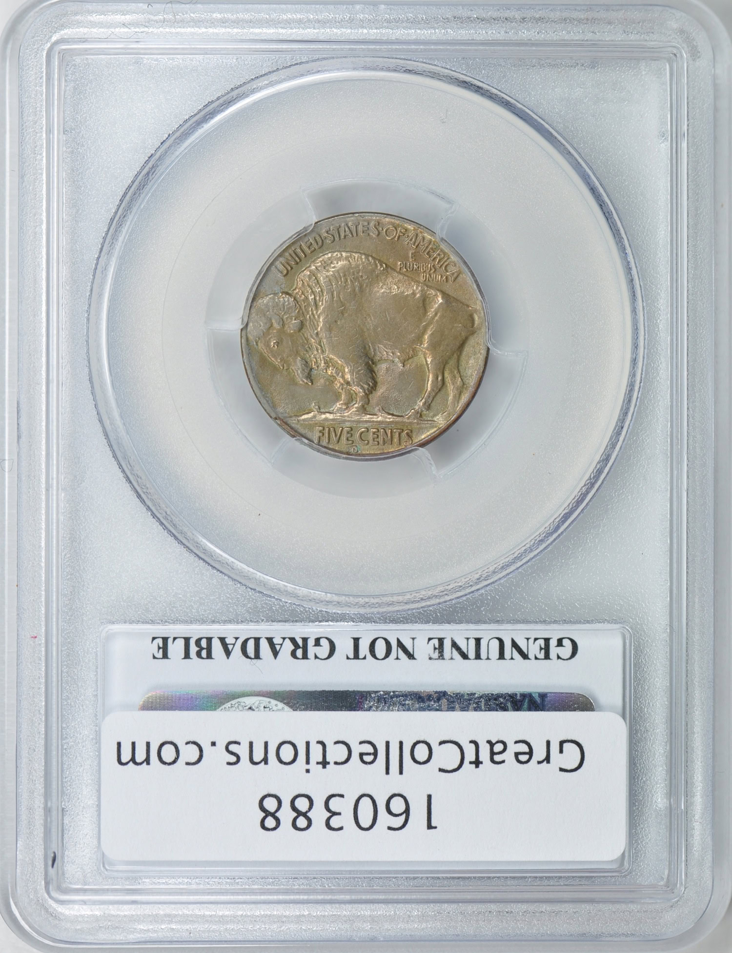 1937-D Buffalo Nickel PCGS Genuine AU Details (Item 160388 ...