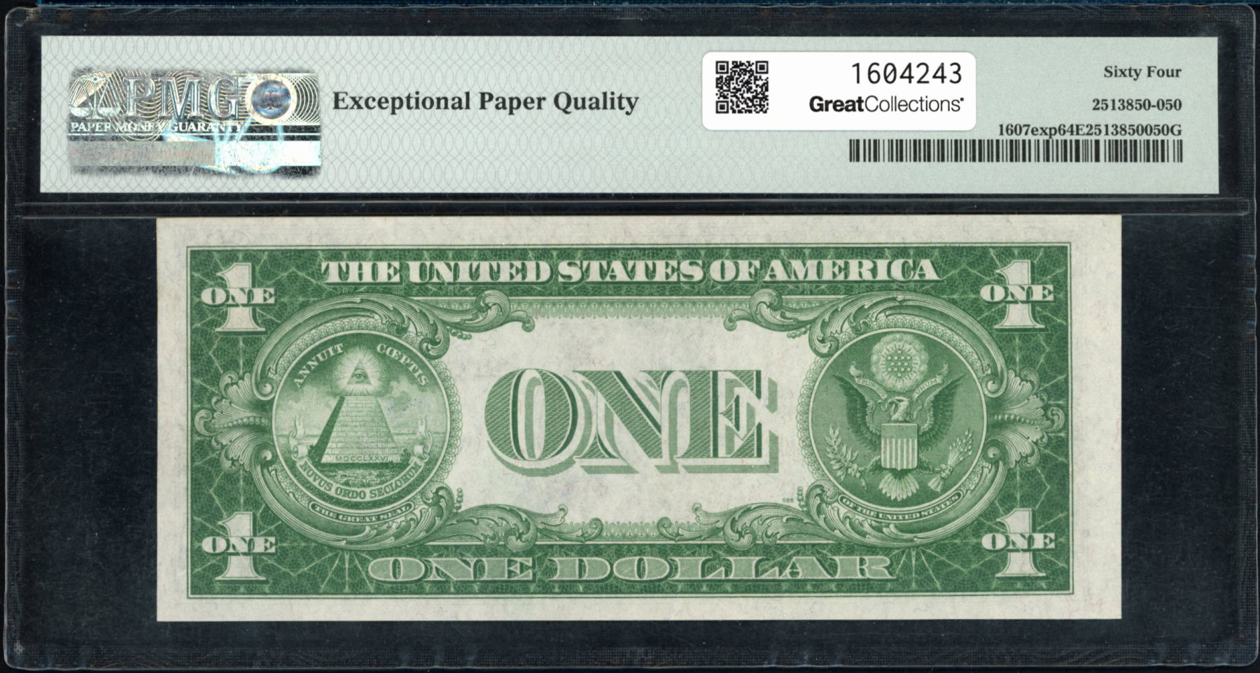 Fr. 1607exp (CB Block) 1935 $1 Silver Certificate Experimental