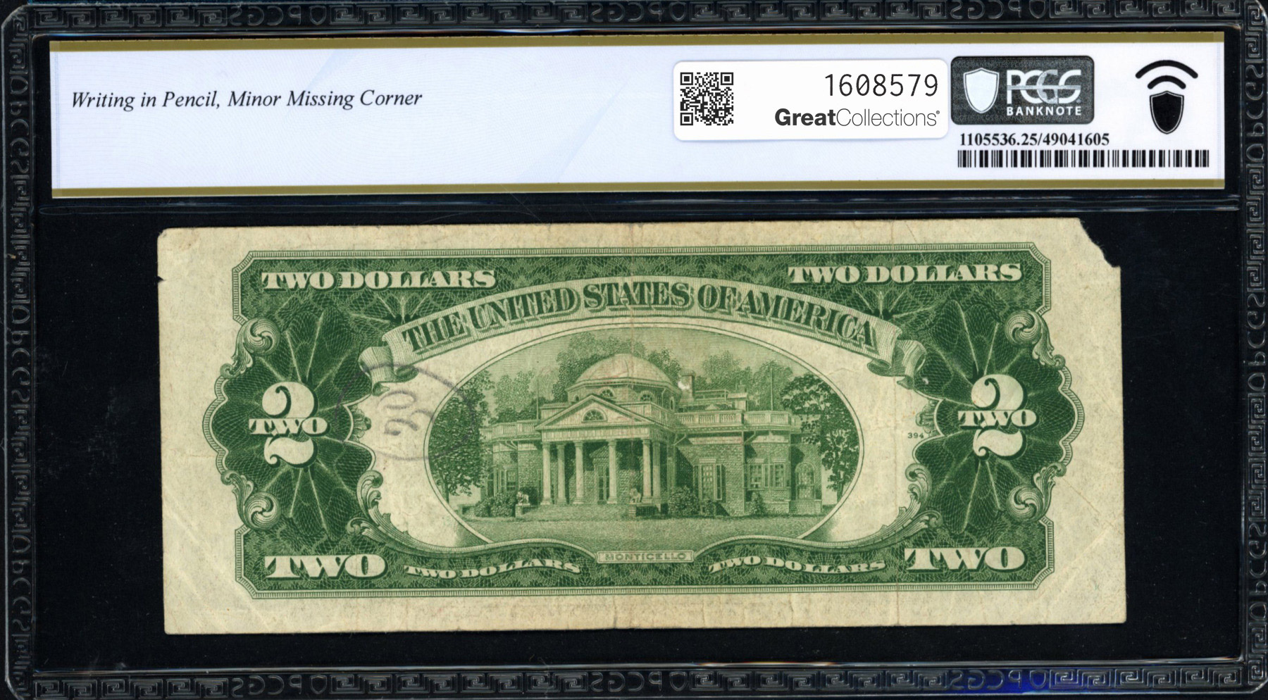 Fr. 1509 (AA Block) 1953 $2 Legal Tender Note Priest / Humphrey PCGS ...