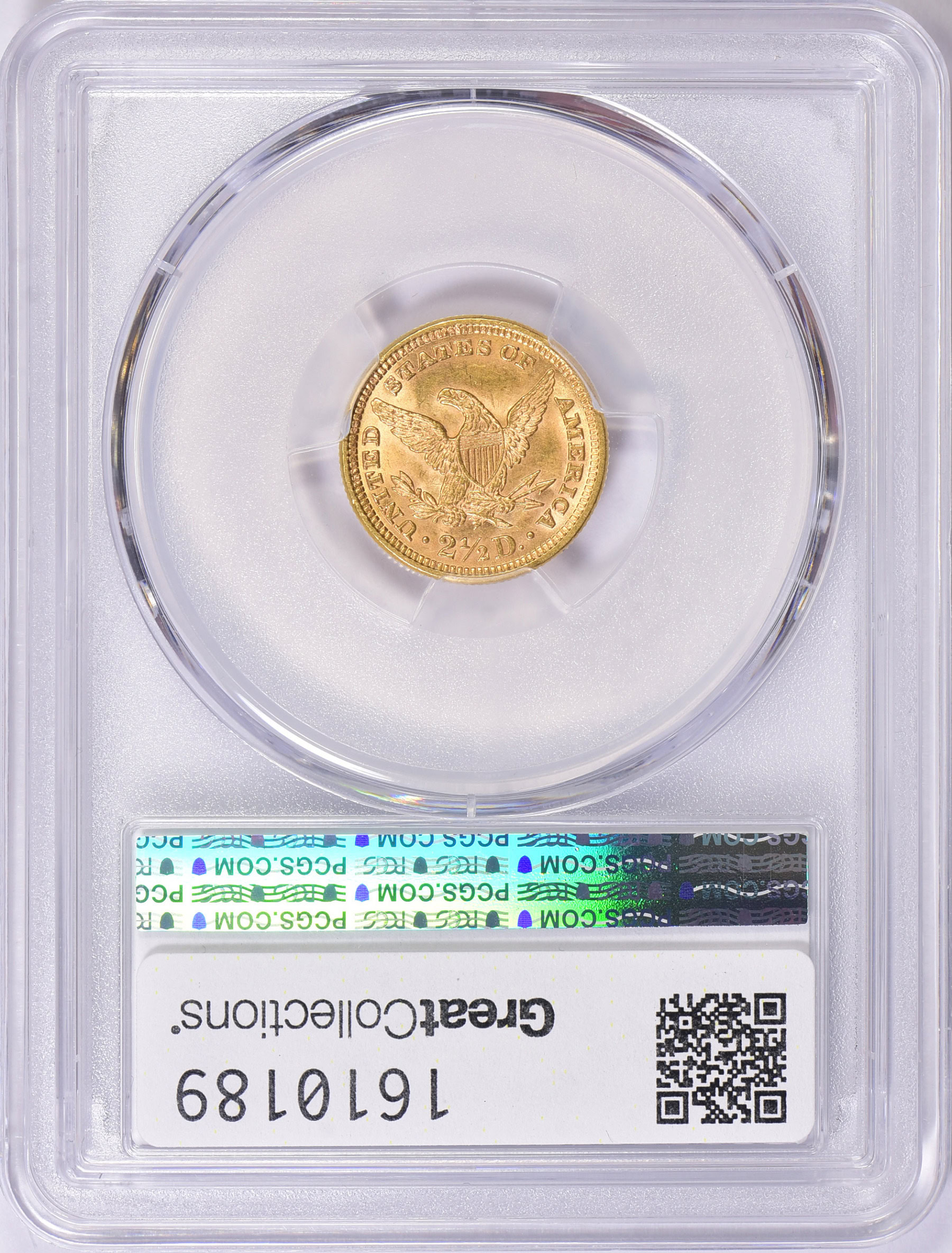 1889 Liberty Gold Quarter Eagle PCGS Genuine Unc Details (Item 1610189 ...