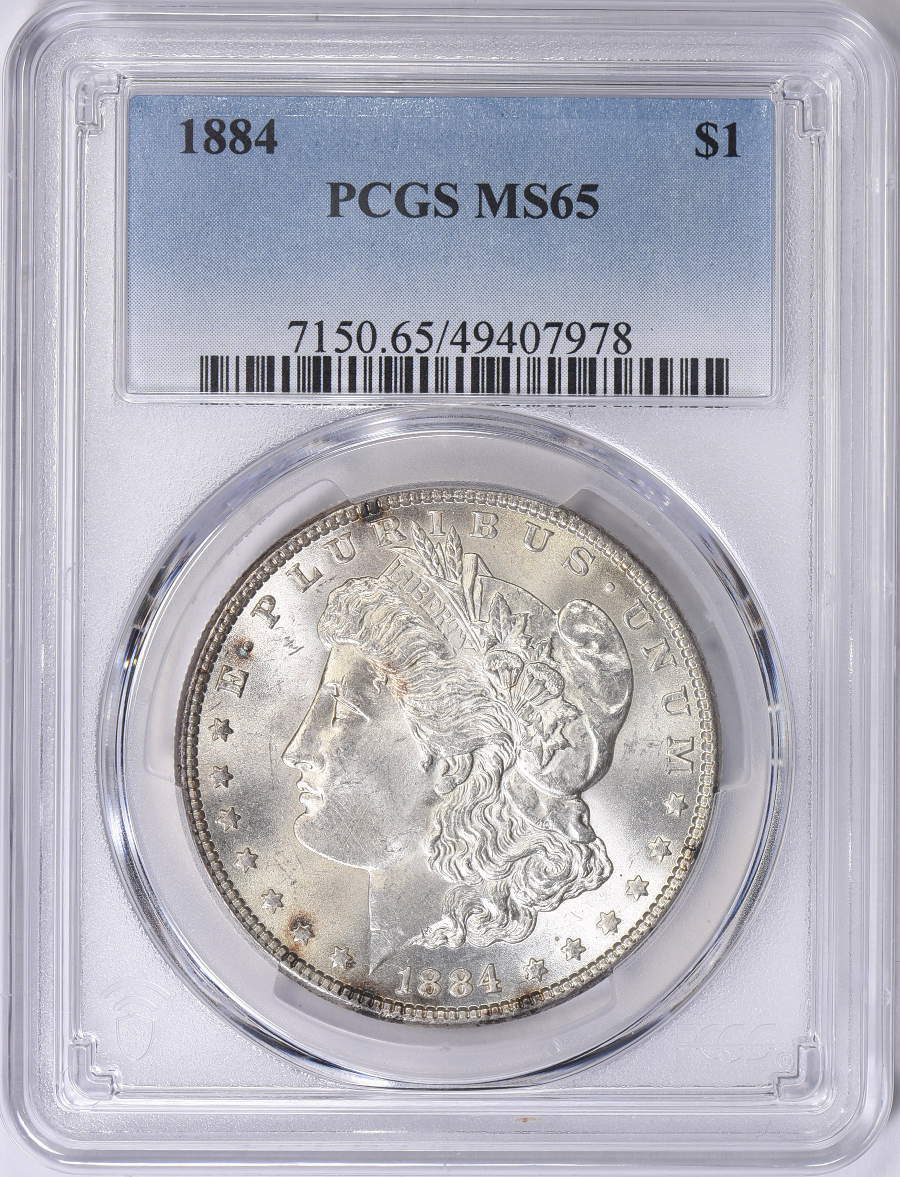 1884 Morgan Silver Dollar PCGS MS-65 (Item 1630138) | GreatCollections ...