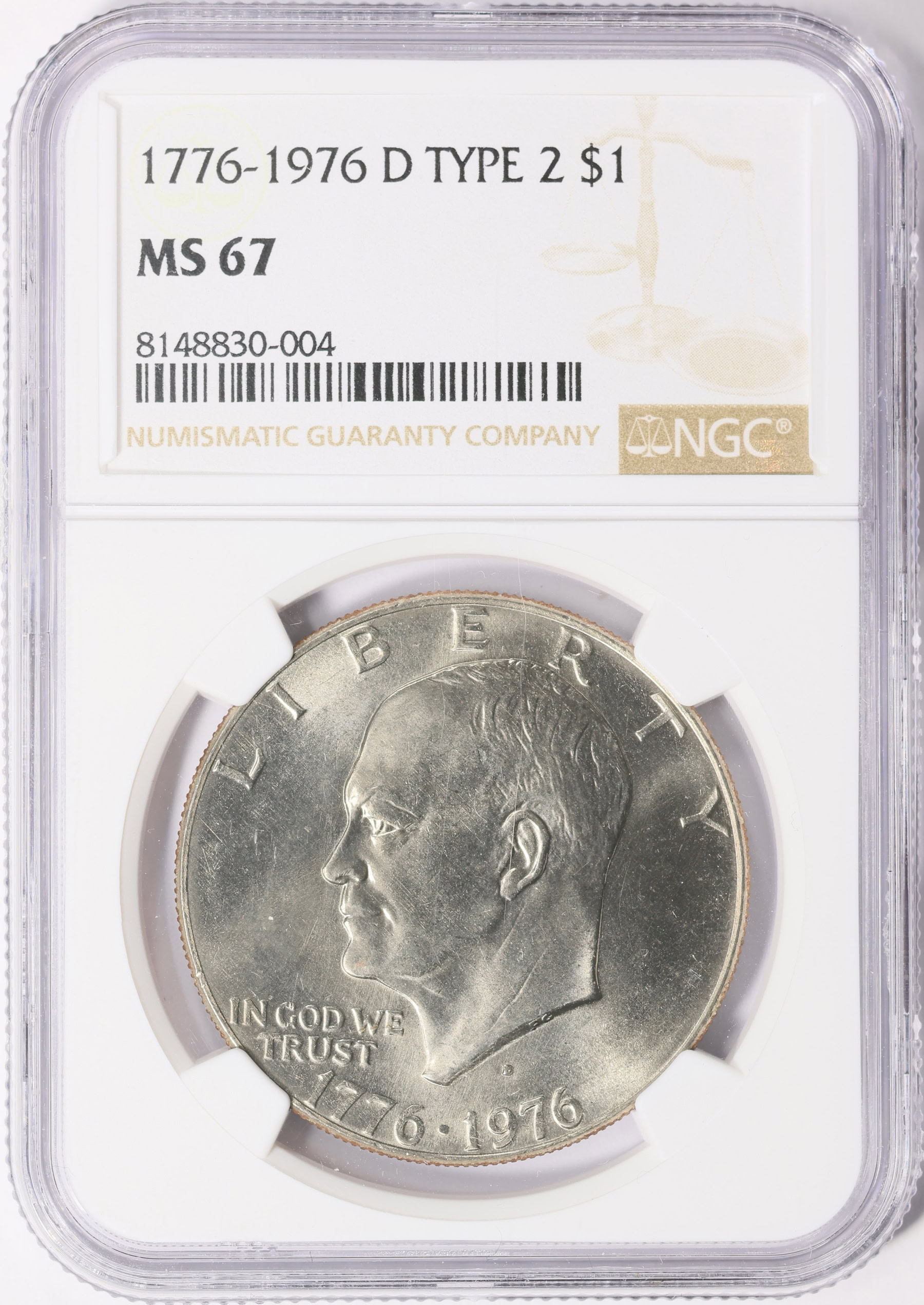 1976-D Eisenhower Dollar Type 2 NGC MS-67 (Item 1630611
