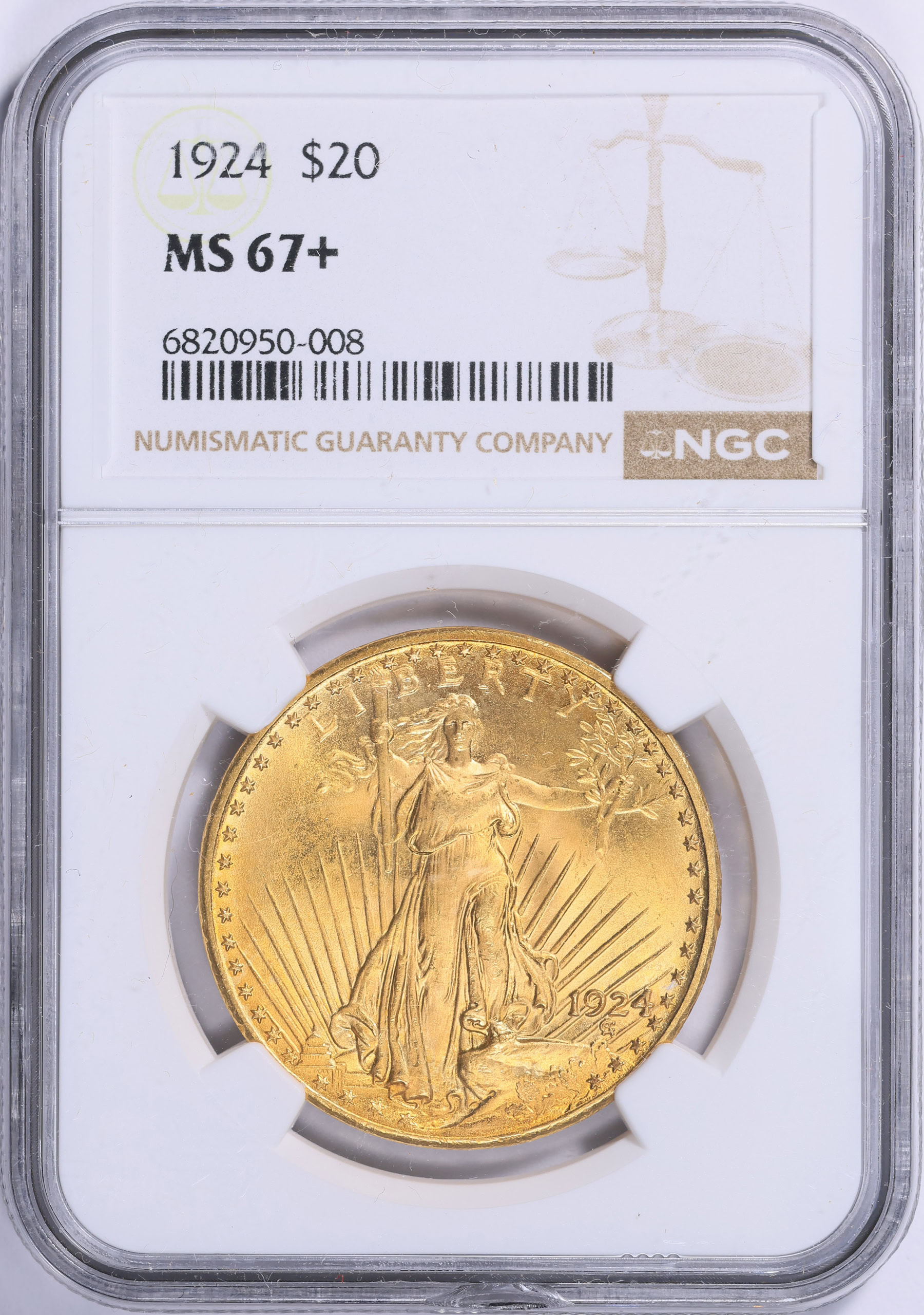 1924 Saint-Gaudens Gold Double Eagle NGC MS-67+ (Item 1634820