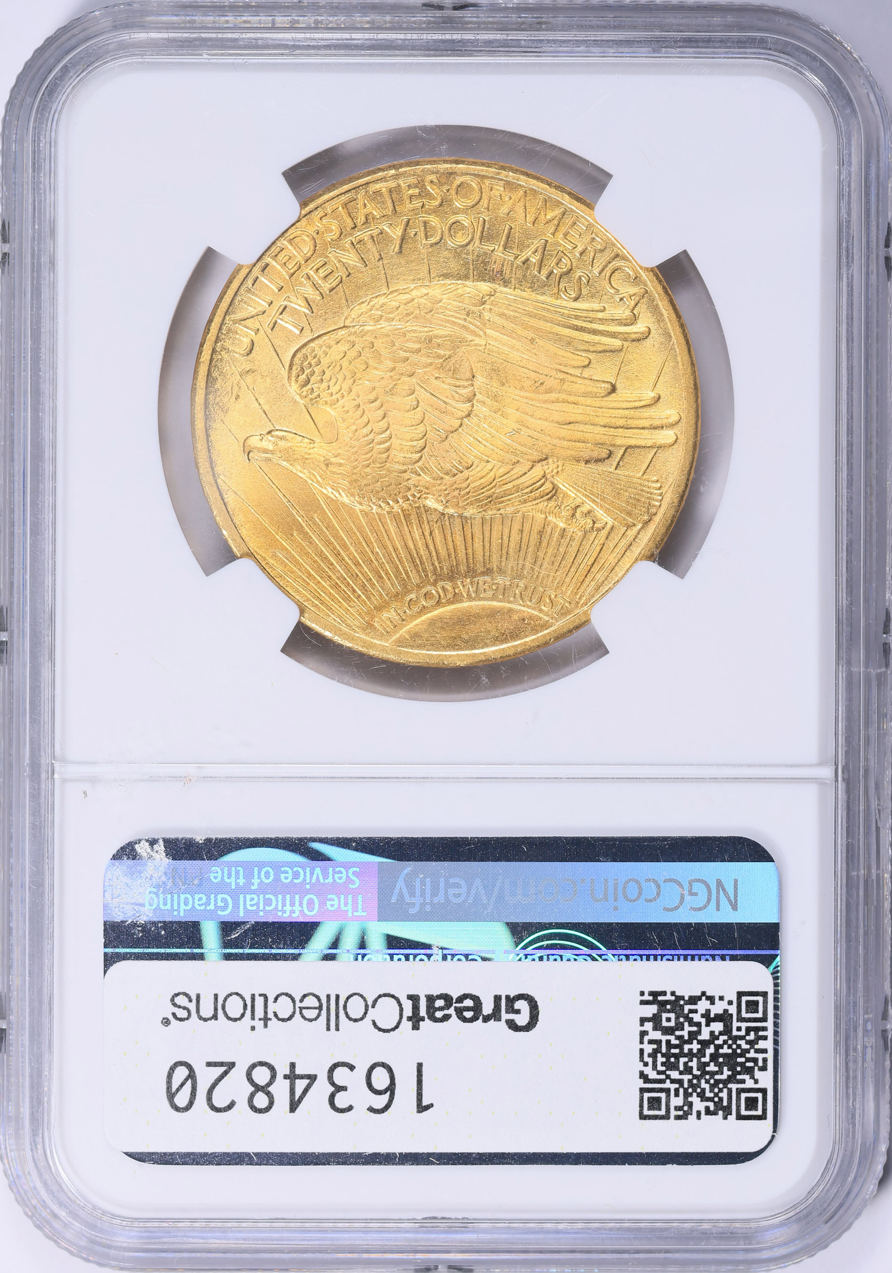 額装済/Hall d　Ambassade 1924/マレット 1924 Saint-Gaudens Gold Double Eagle NGC MS-67+ (Item 1634820