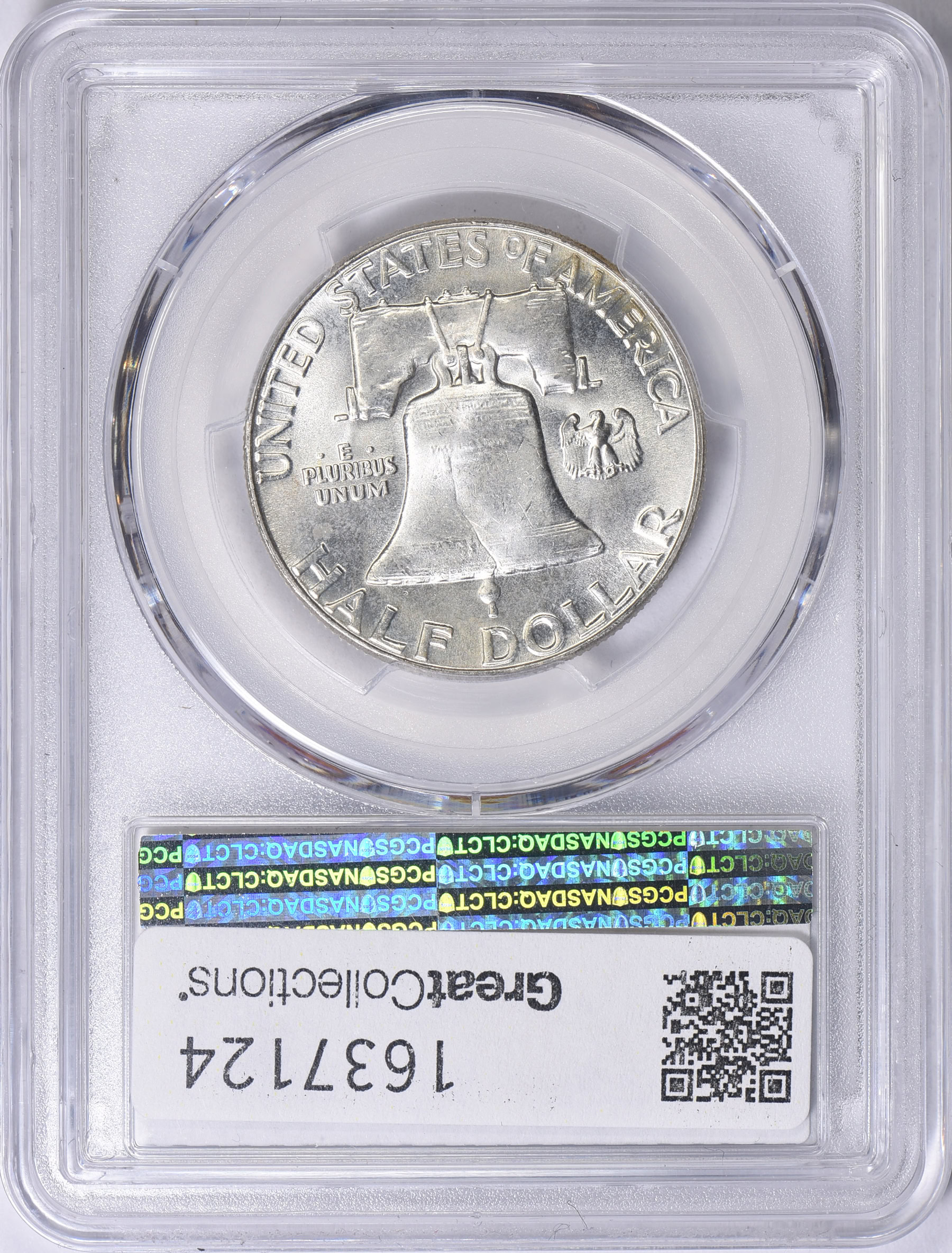 1963 Franklin Half Dollar Obverse Die Clash FS-402 PCGS MS-66 (Ruby's ...