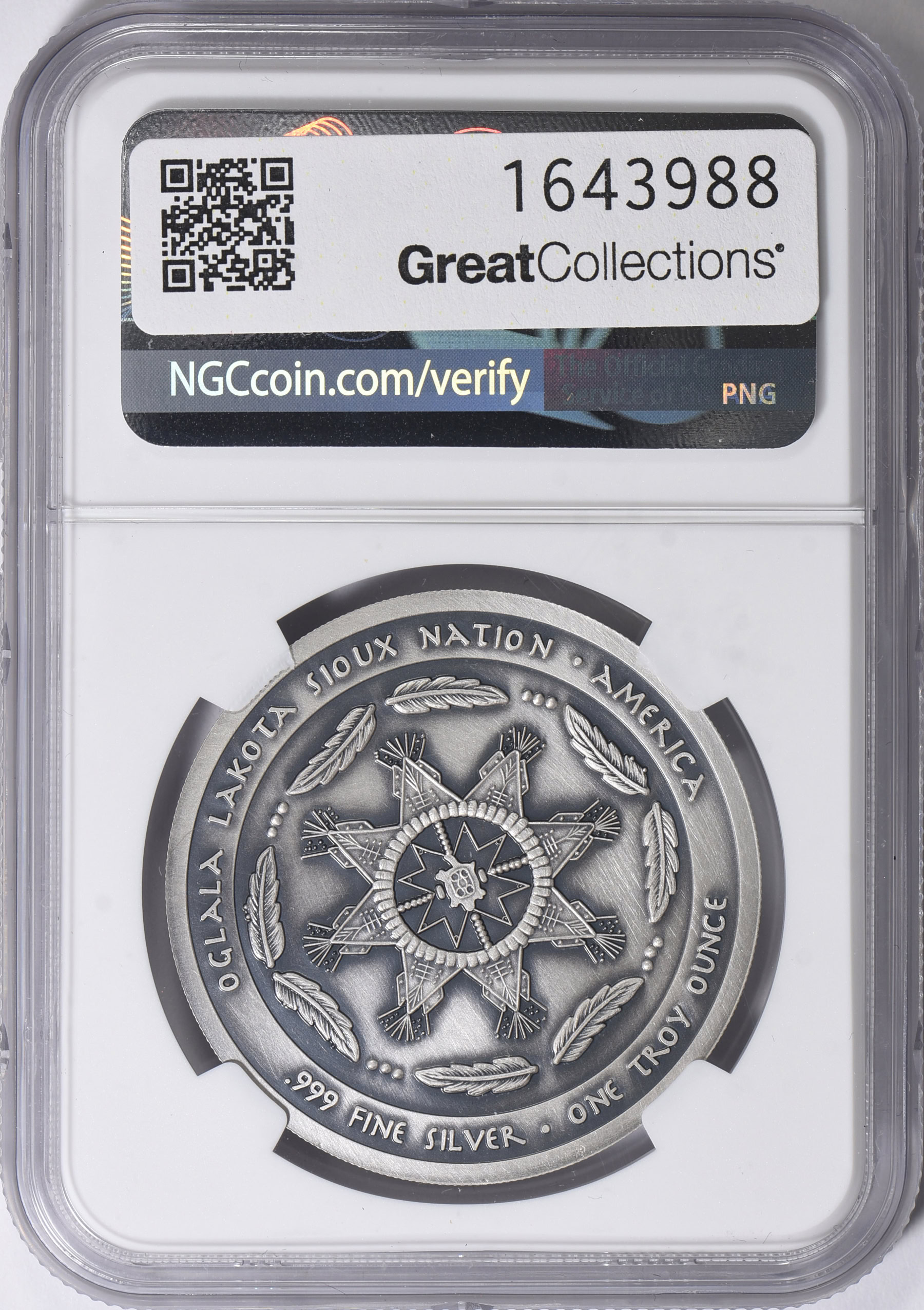 Oglala Lakota Sioux Nation 2023 Silver Dollar American Bald Eagle