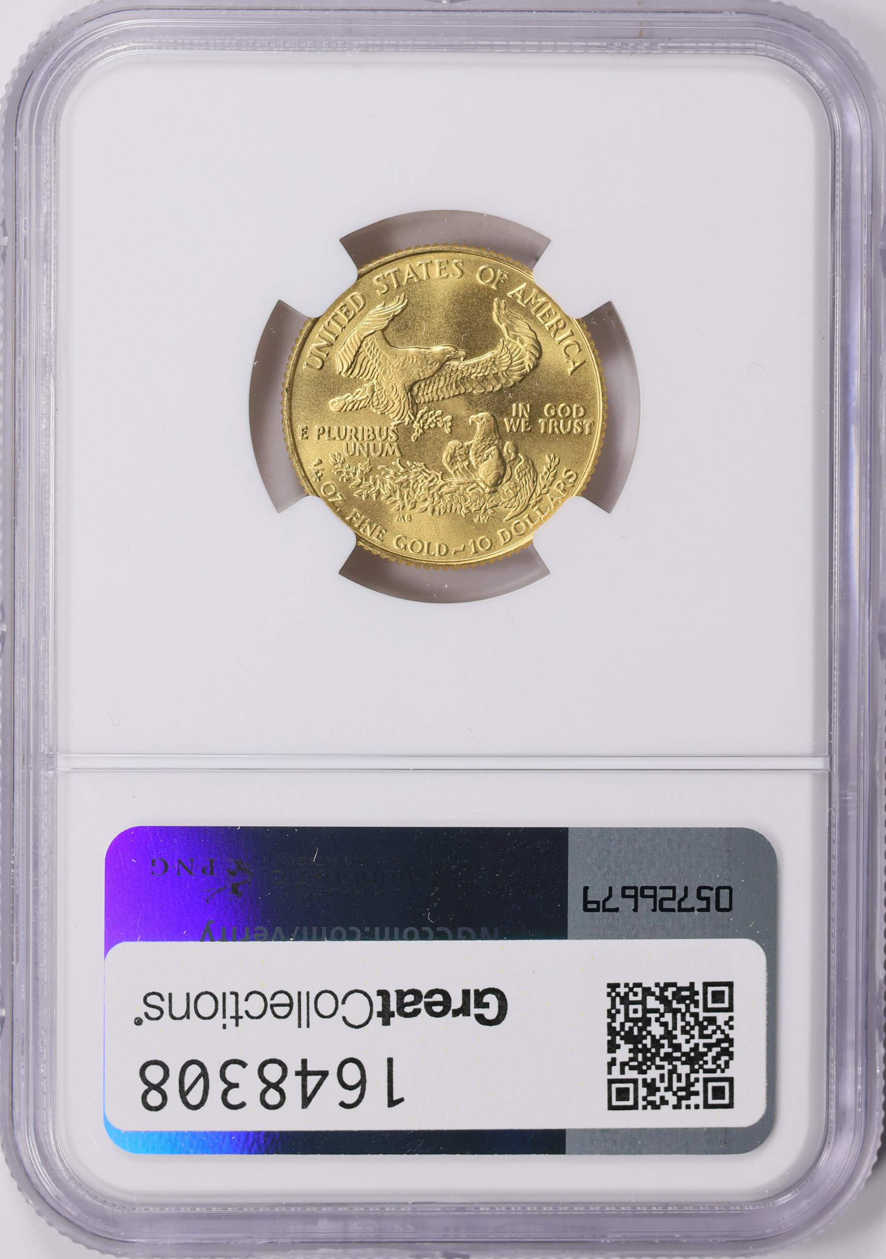 1986 $10 Quarter-Ounce Gold American Eagle NGC MS-69 (Item 1648308