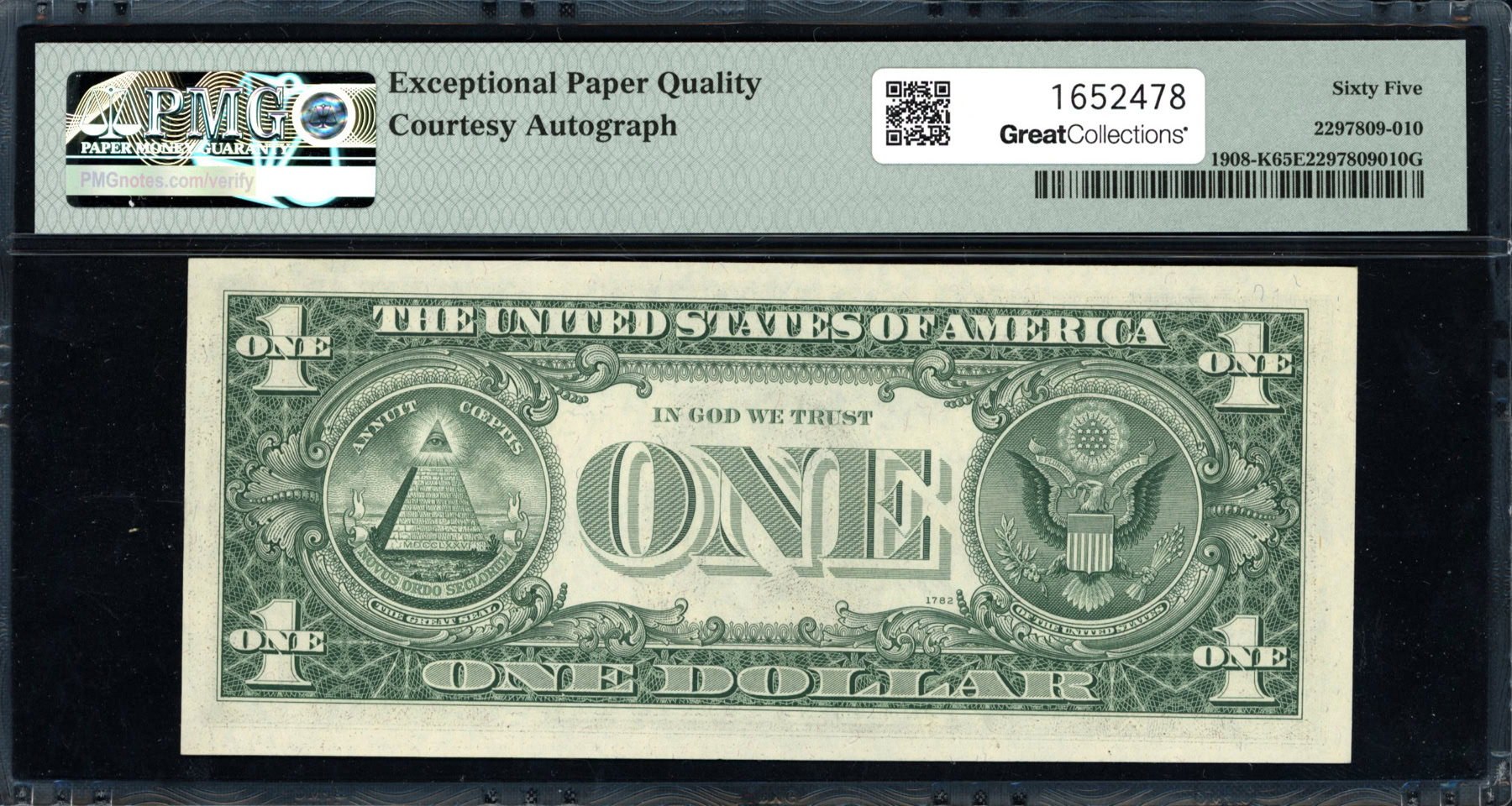 Fr. 1908-K (KA Block) 1974 $1 Dallas Federal Reserve Note Radar Serial ...