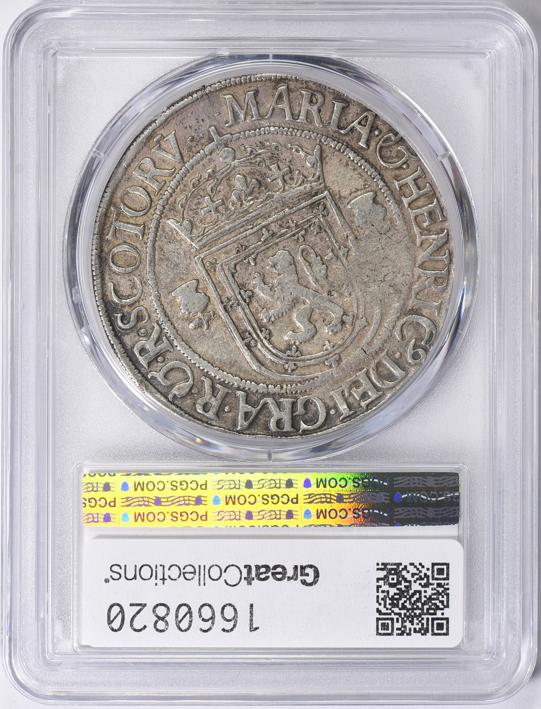Scotland 1566 Silver Ryal of Mary Queen of Scots and Henry Darnley