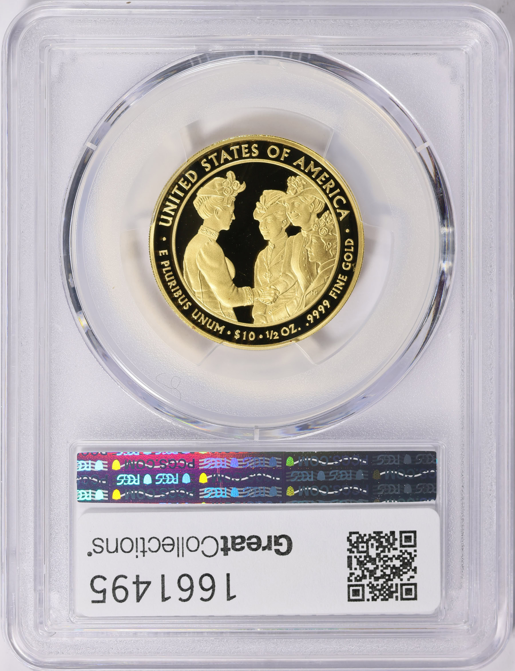 2012-W First Spouse $10 Gold Frances Cleveland 1st Term PCGS Proof-69 ...