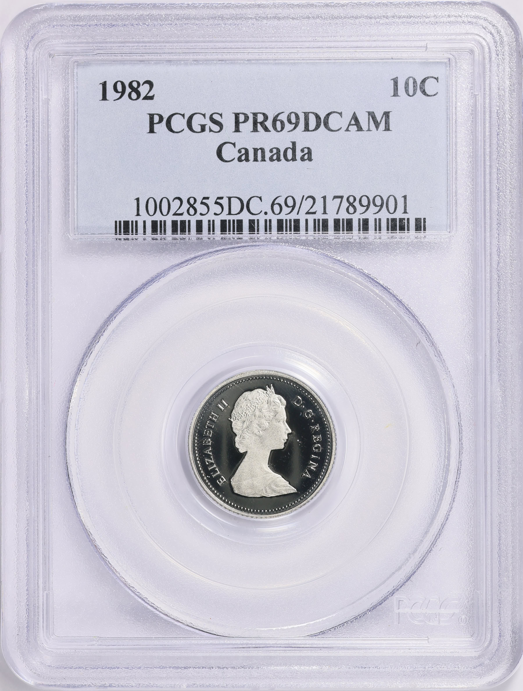 Canada 1982 10 Cents KM-77.1 PCGS Proof-69 DCAM (Item 1667993 ...