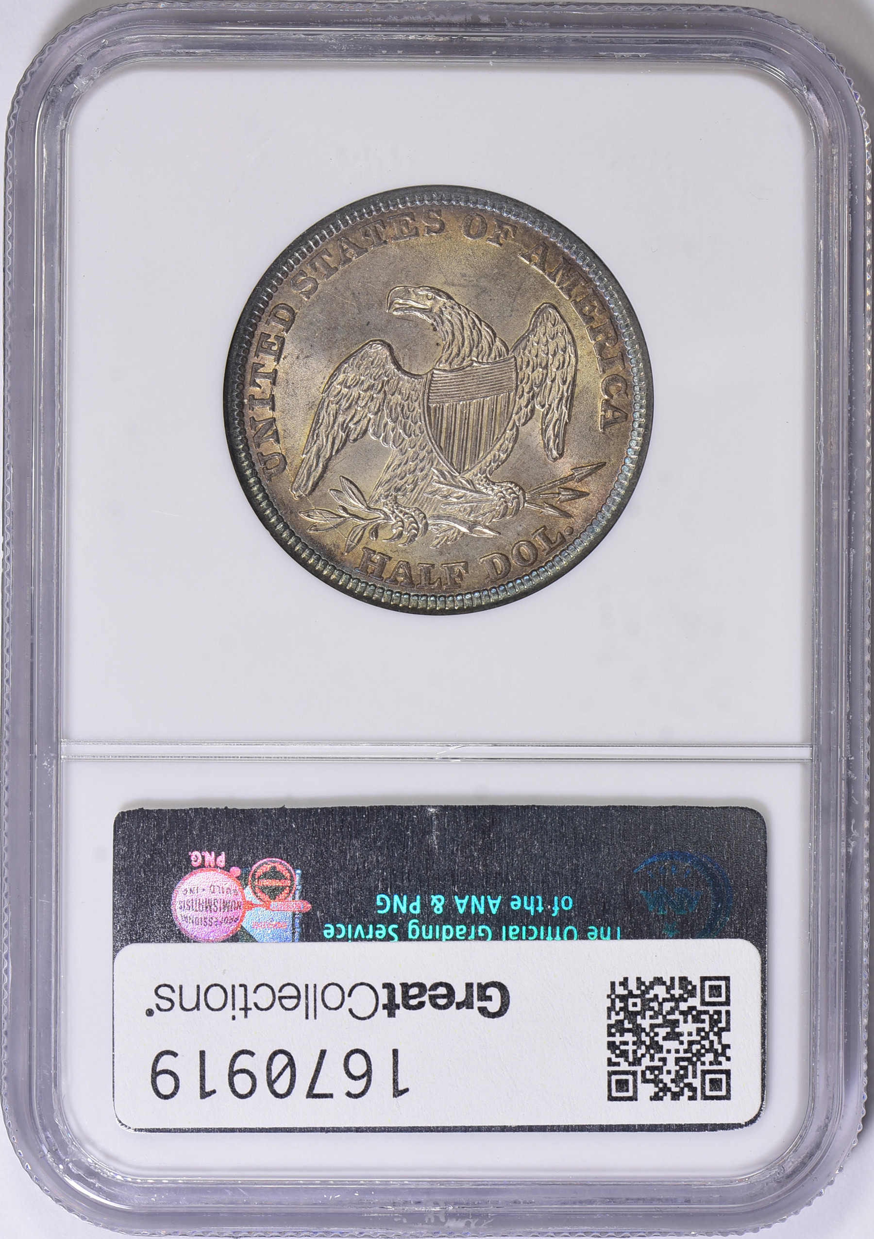 1838 Capped Bust Half Dollar NGC MS-64 (Toned) (Item 1670919