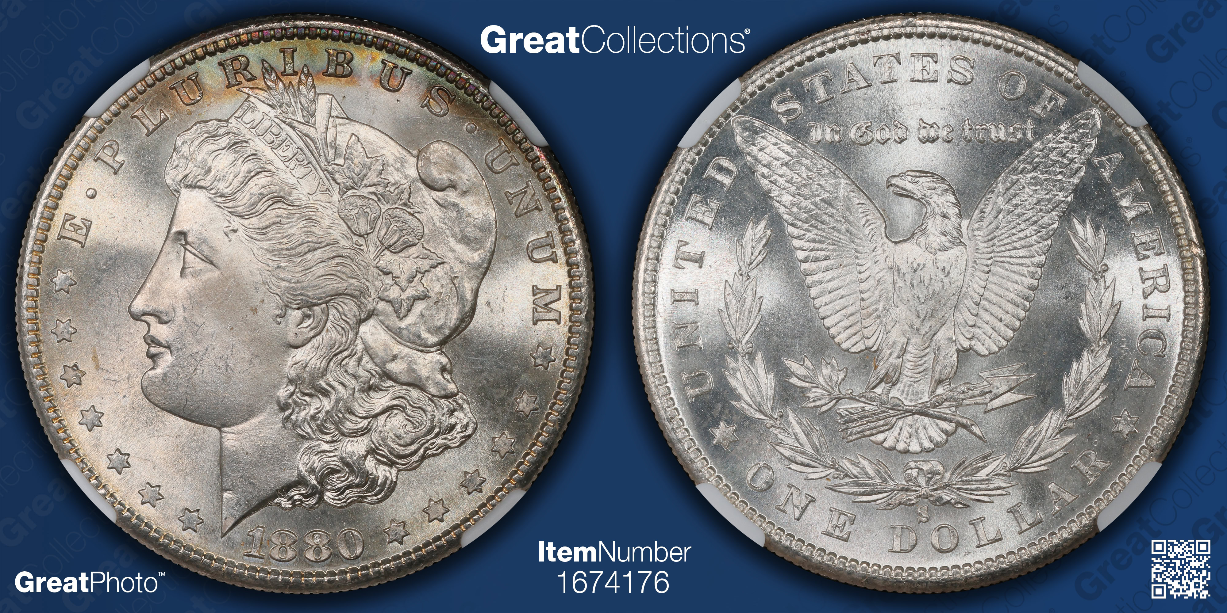 1880/79-S Morgan Silver Dollar Large S Top 100 VAM-9 NGC MS-67+