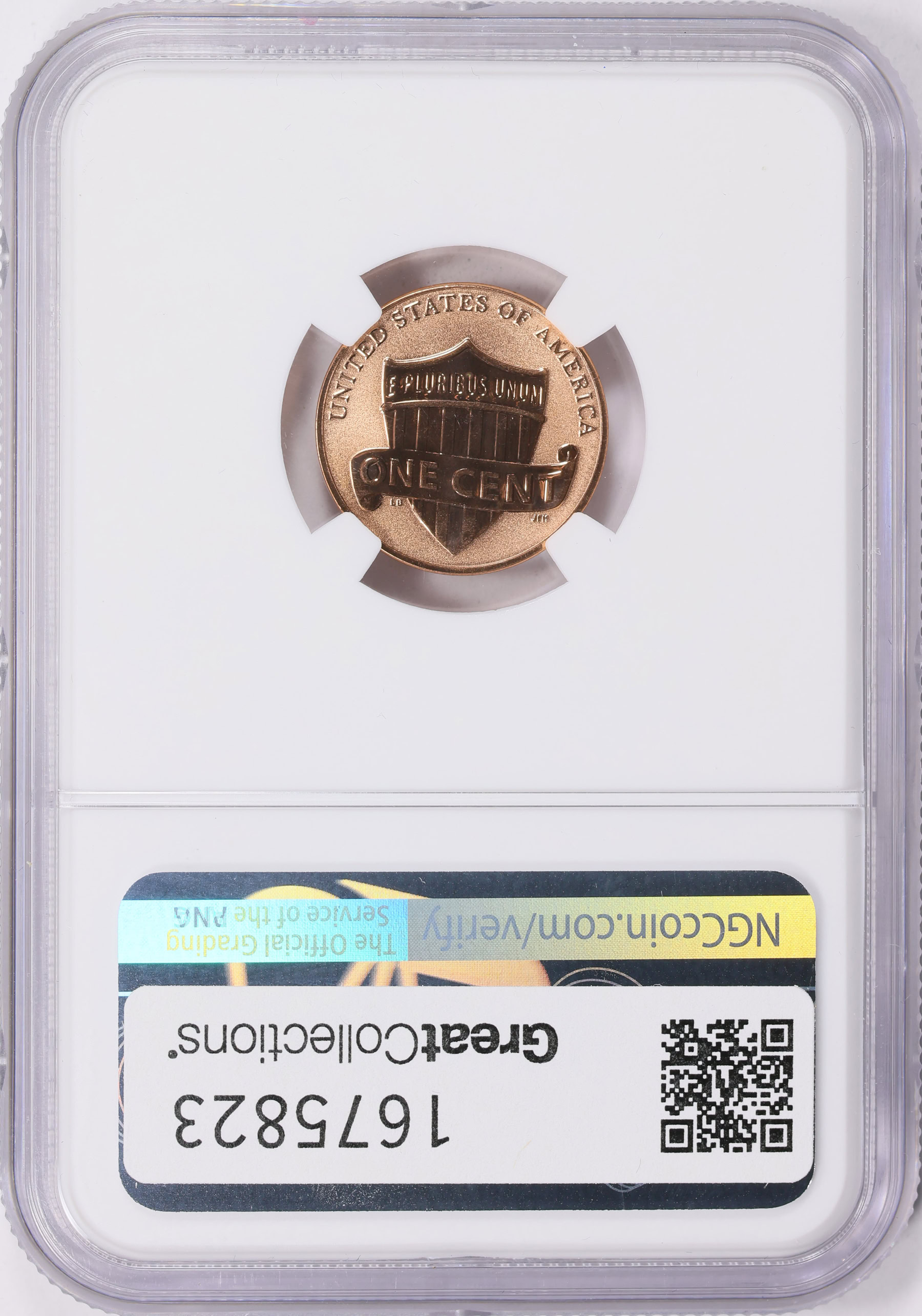2019-W Lincoln Cent Shield Reverse Proof First Day of Issue NGC Proof ...