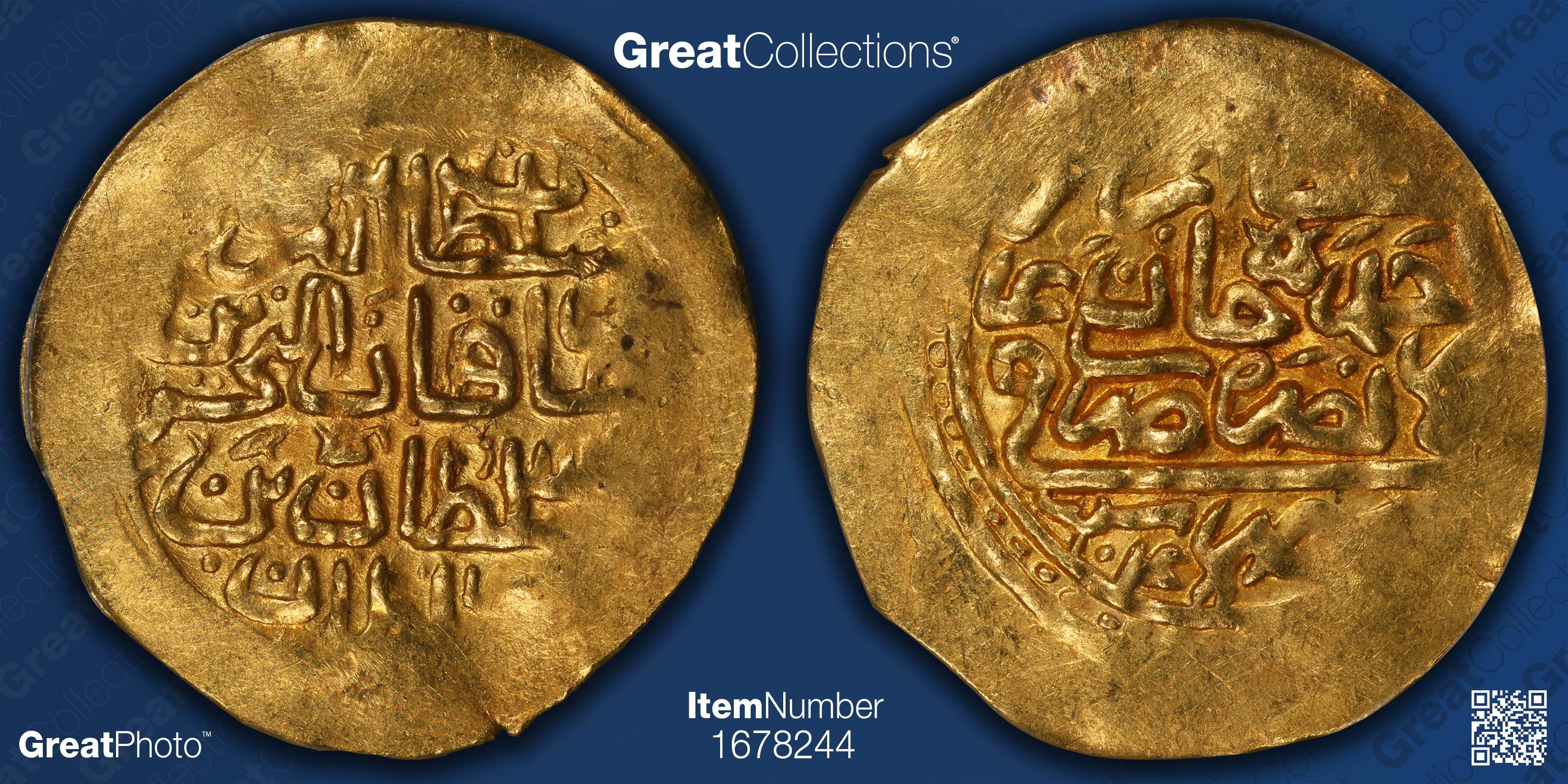 Egypt AH 1049 (1639) Gold Sultani (Altin) Misr Mint KM-44 PCGS AU