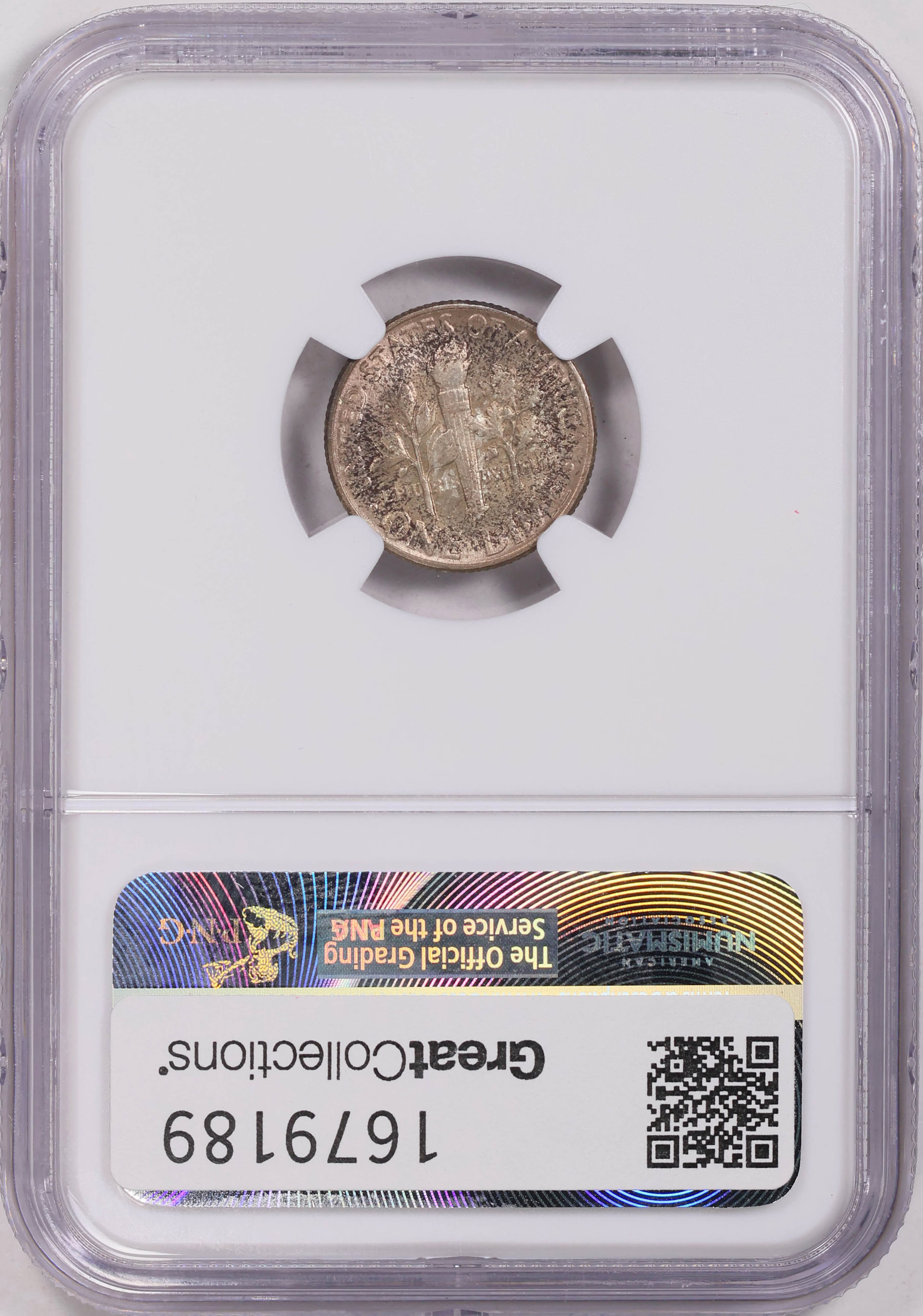 1955 Roosevelt Dime NGC MS-67 (Toned) (Item 1679189) | GreatCollections ...