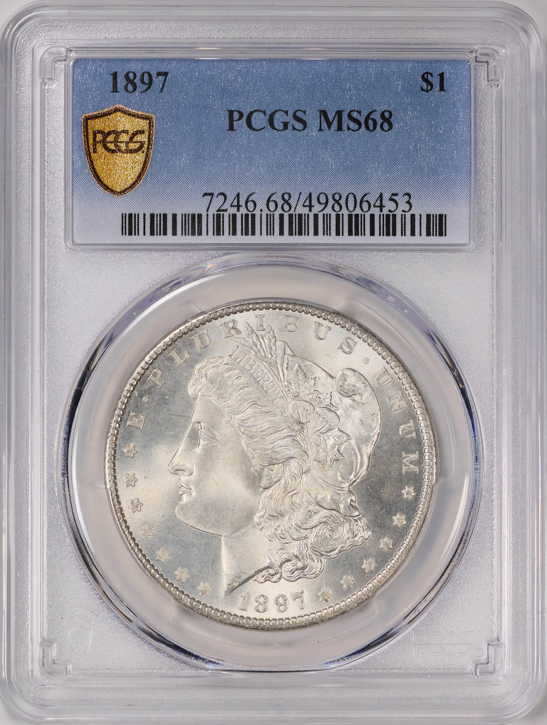 1897 Morgan Silver Dollar PCGS MS-68 (Item 1679282) | GreatCollections ...