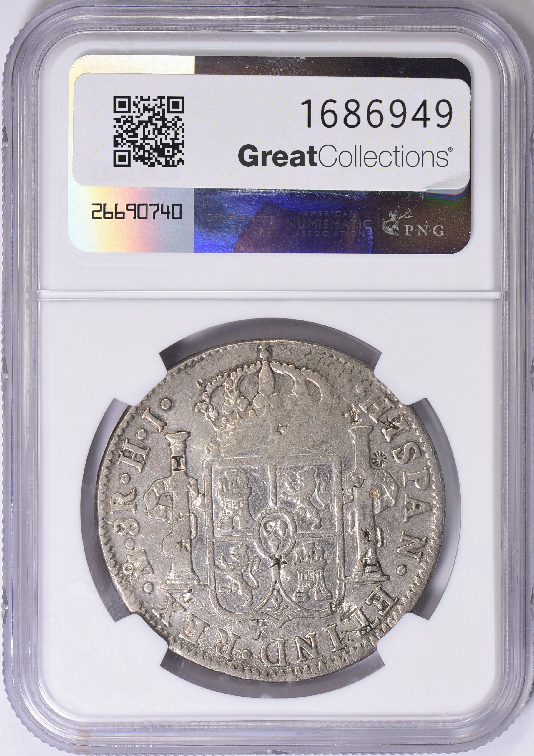 Mexico 1810Mo HJ Silver 8 Reales KM110 NGC VF Details (Item 1686949