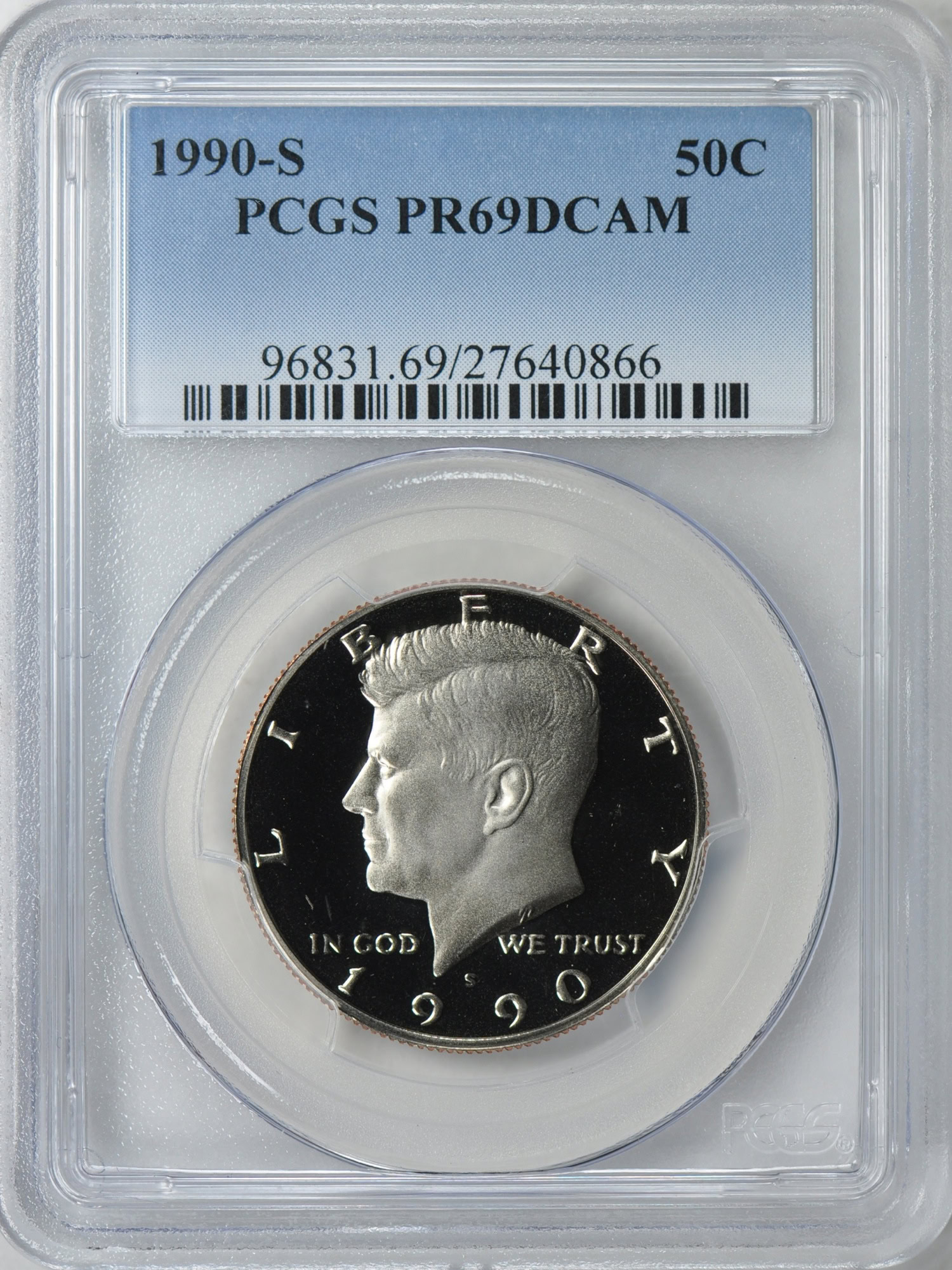 1990-S Kennedy Half Dollar PCGS Proof-69 DCAM (Item 168839