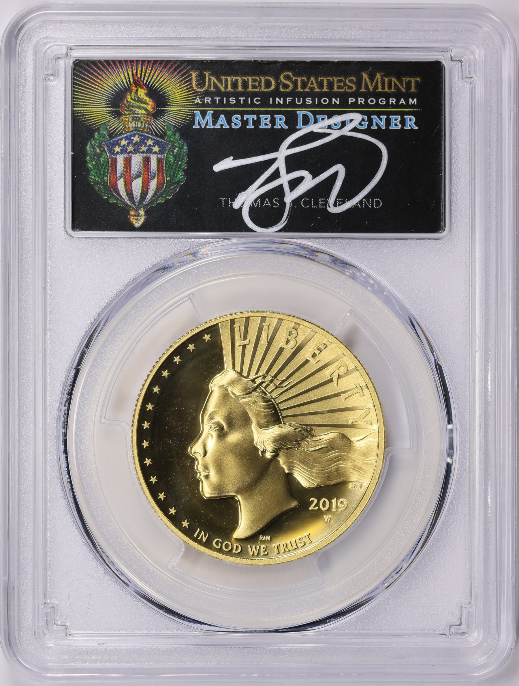 2019-W (2021) Gold $100 American Liberty High Relief Enhanced WP