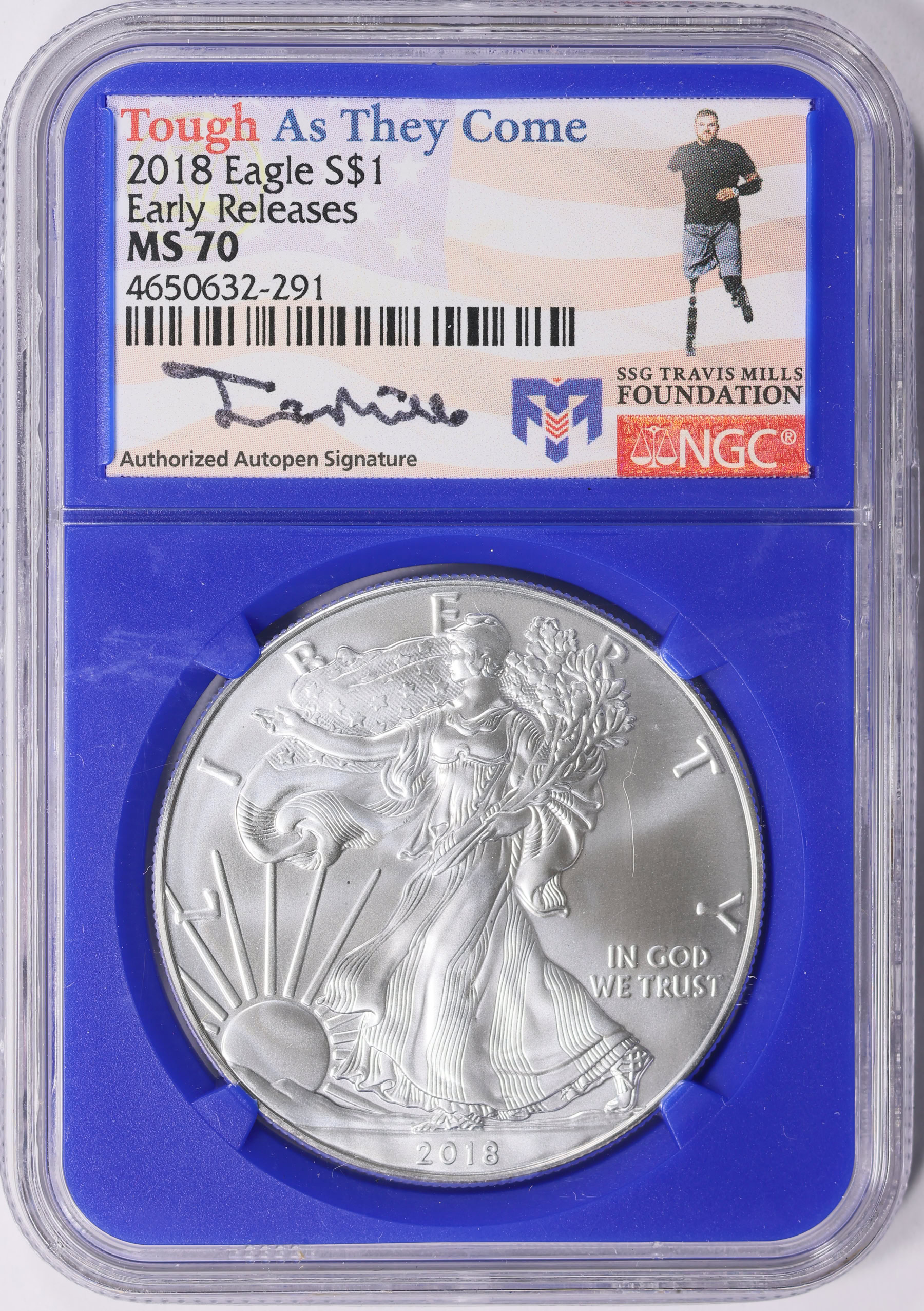 2018 $1 Silver Eagle Early Releases NGC MS-70 (Tough As They Come