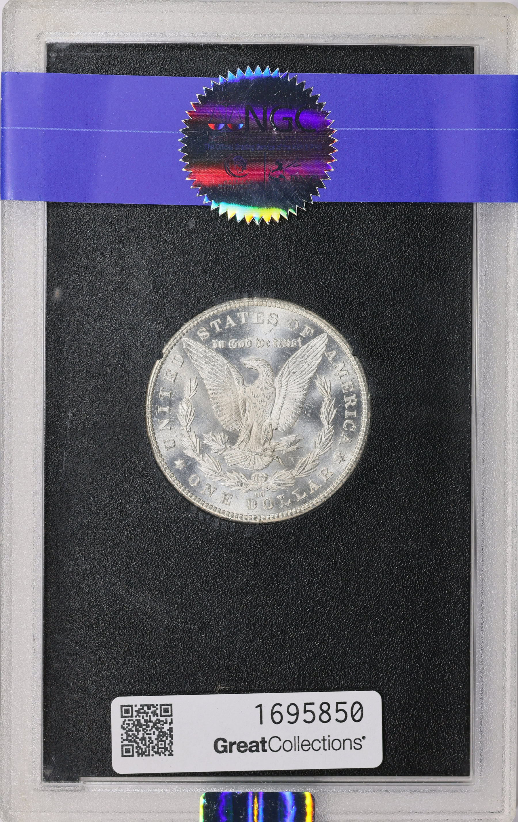 1885-CC Morgan Silver Dollar GSA Hoard NGC MS-63 (GSA Holder) (Item ...