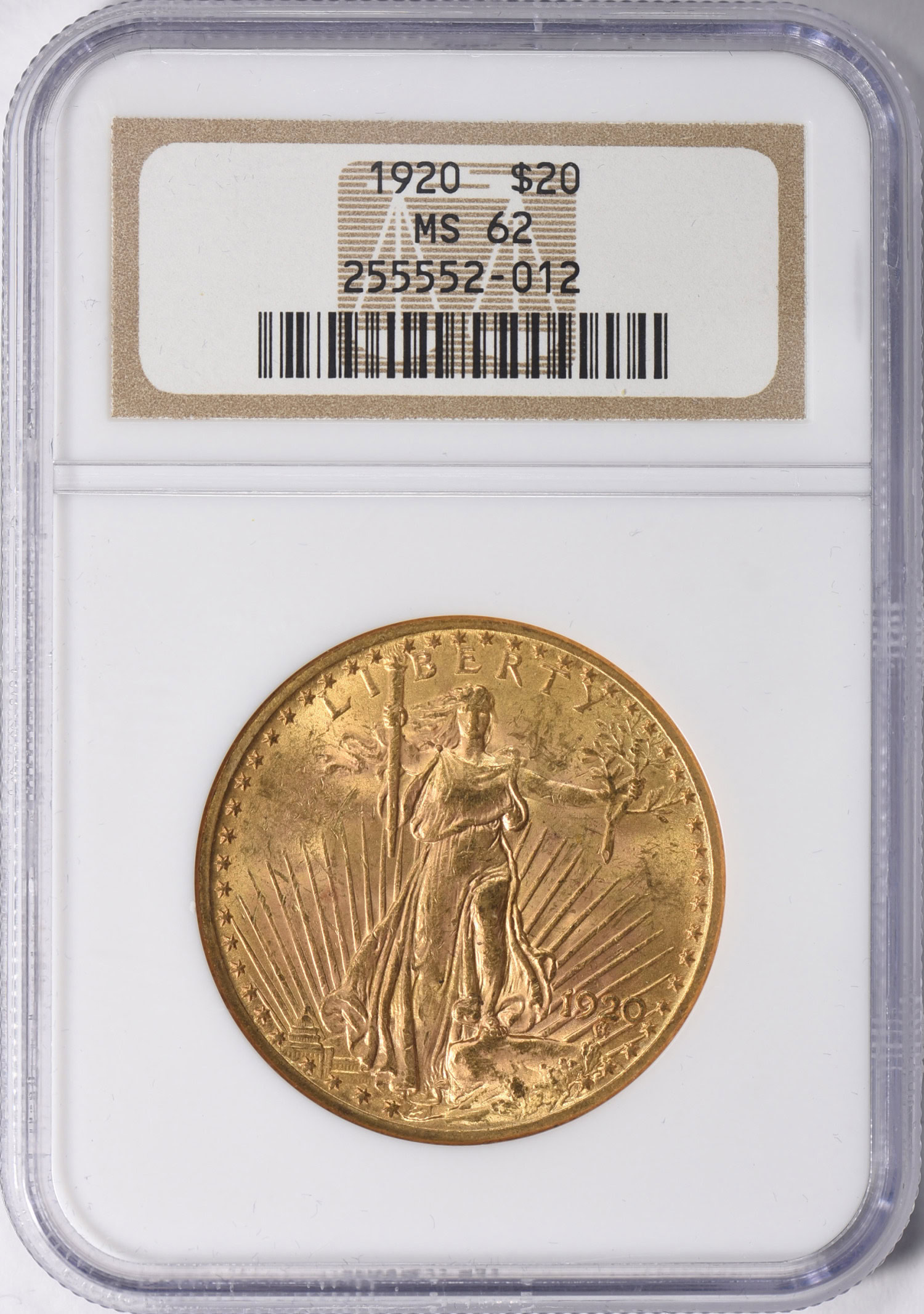 1920 Saint-Gaudens Gold Double Eagle NGC MS-62 (Item 1695945 ...