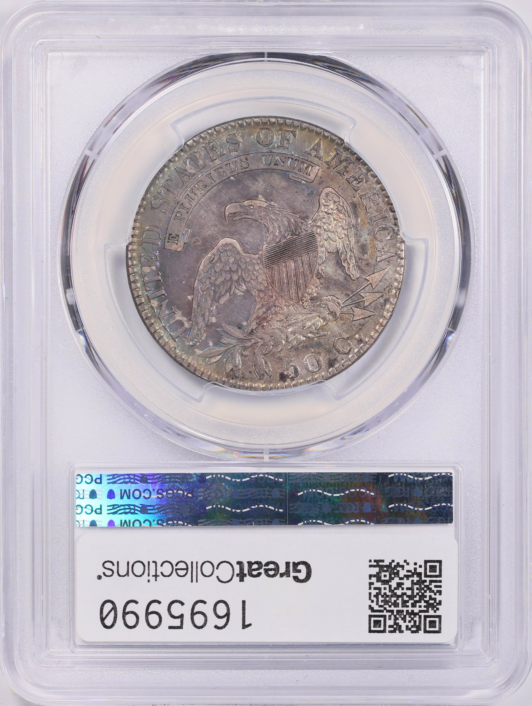 1820 Capped Bust Half Dollar Square Base, No Knob 2,